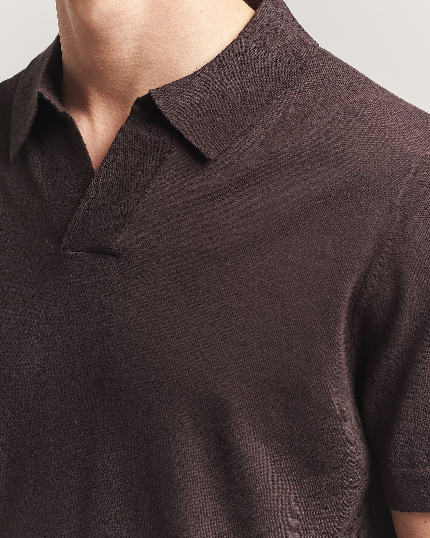 Hombres | Polos | NN07 | Ryan Cotton/Linen Polo Dusky Port