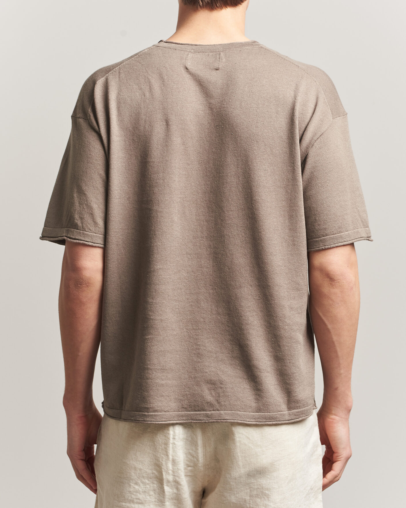 Hombres | Camisetas | NN07 | Ryan Cotton/Linen T-Shirt Clay Mirage