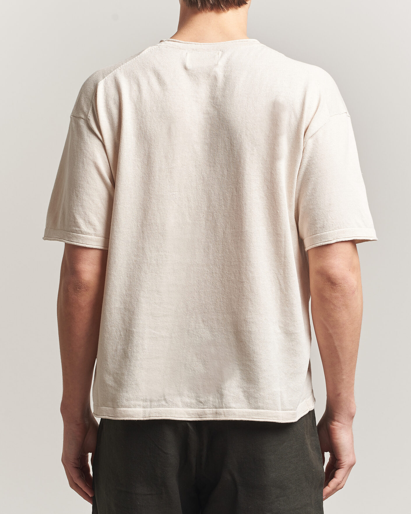 Hombres | Camisetas | NN07 | Ryan Cotton/Linen T-Shirt Oat