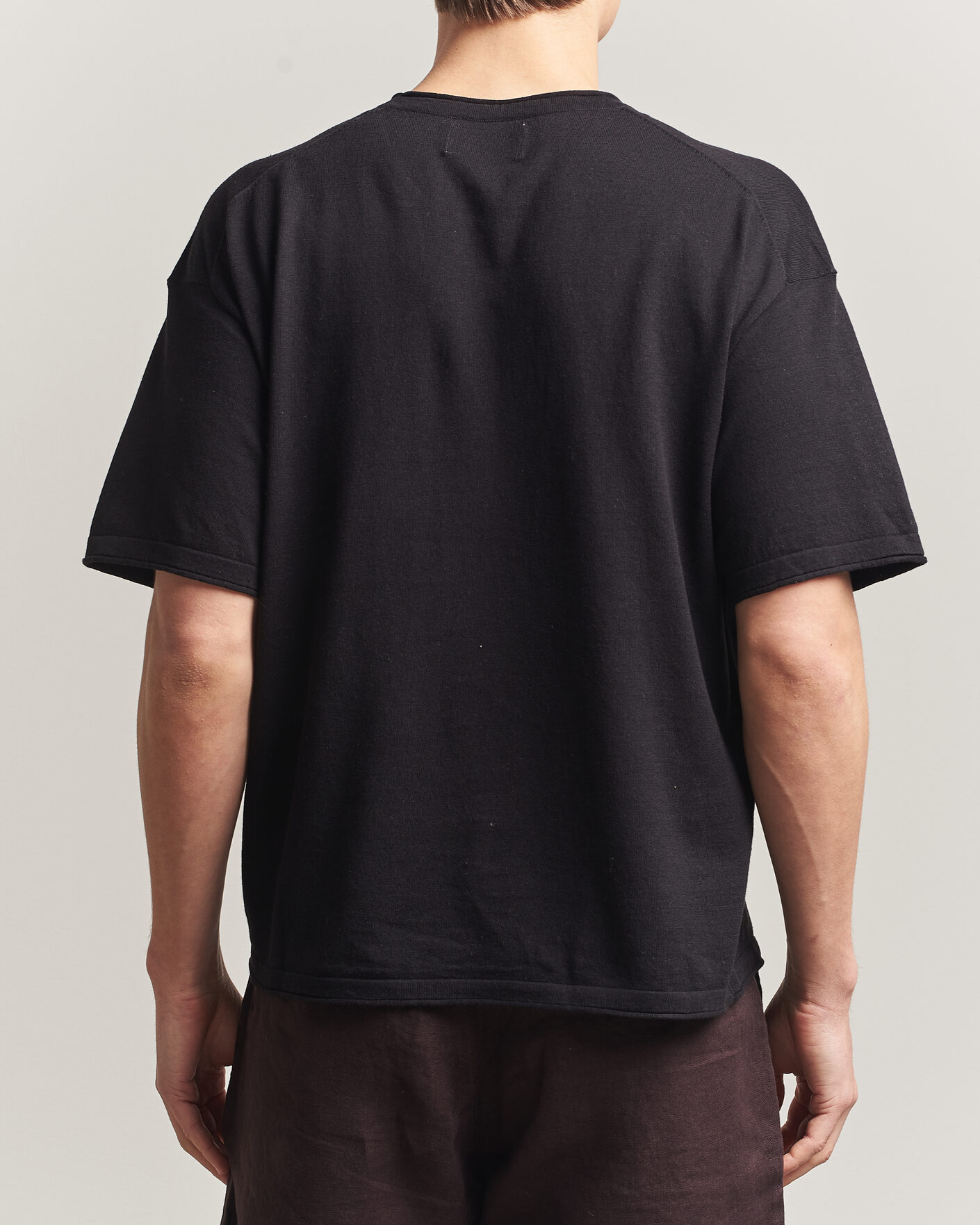 Hombres | Camisetas | NN07 | Ryan Cotton/Linen T-Shirt Black