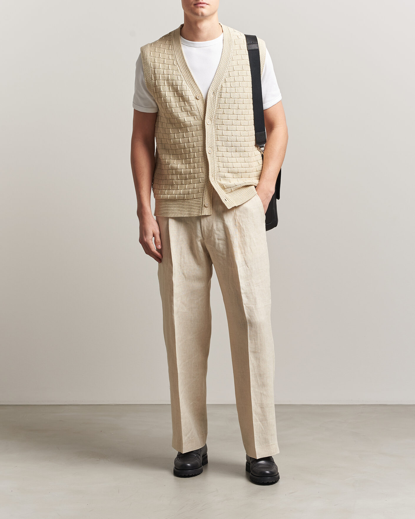 Hombres | Pantalones | NN07 | Kay Relaxed Fit Linen Trousers Oat