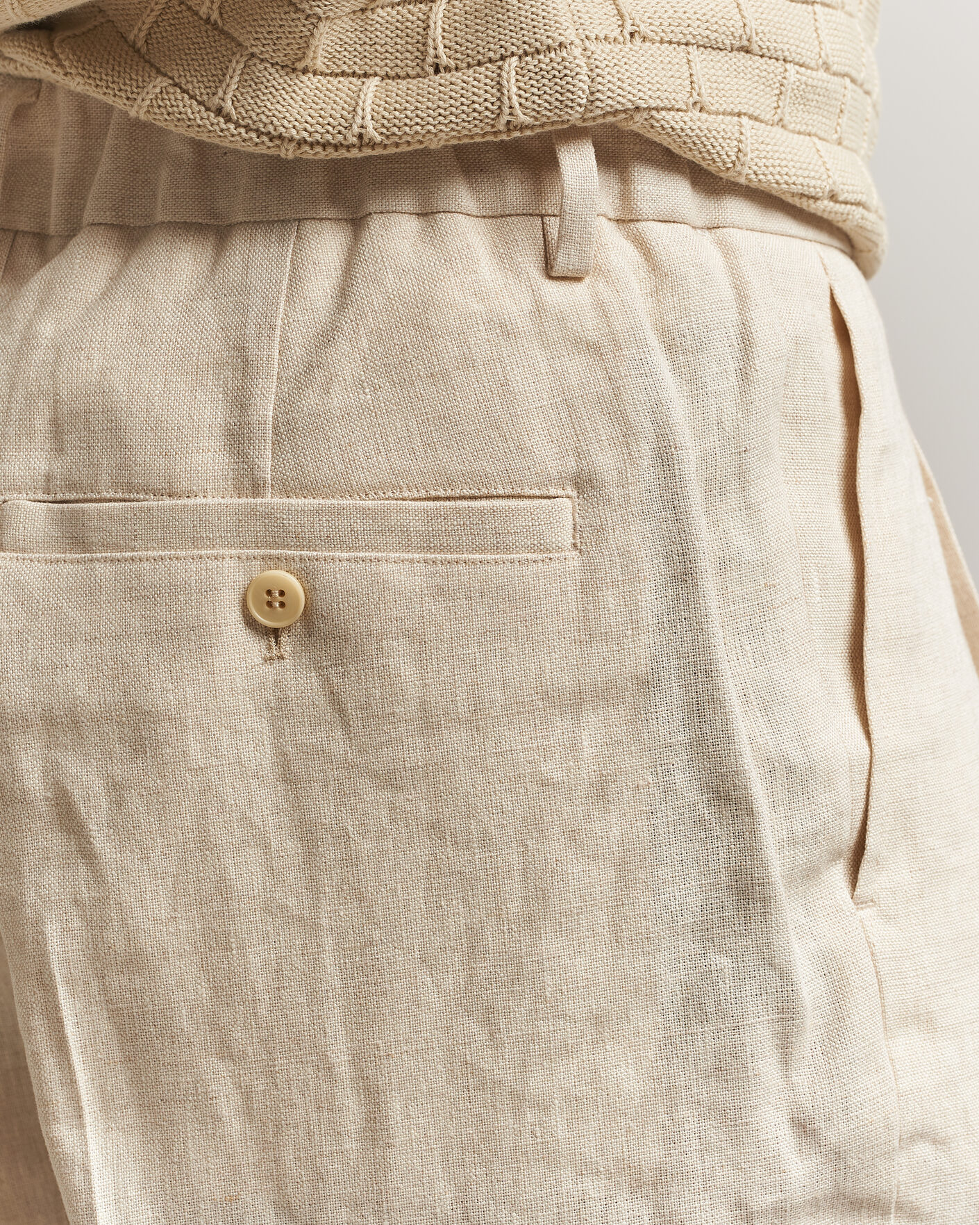 Hombres | Pantalones | NN07 | Kay Relaxed Fit Linen Trousers Oat