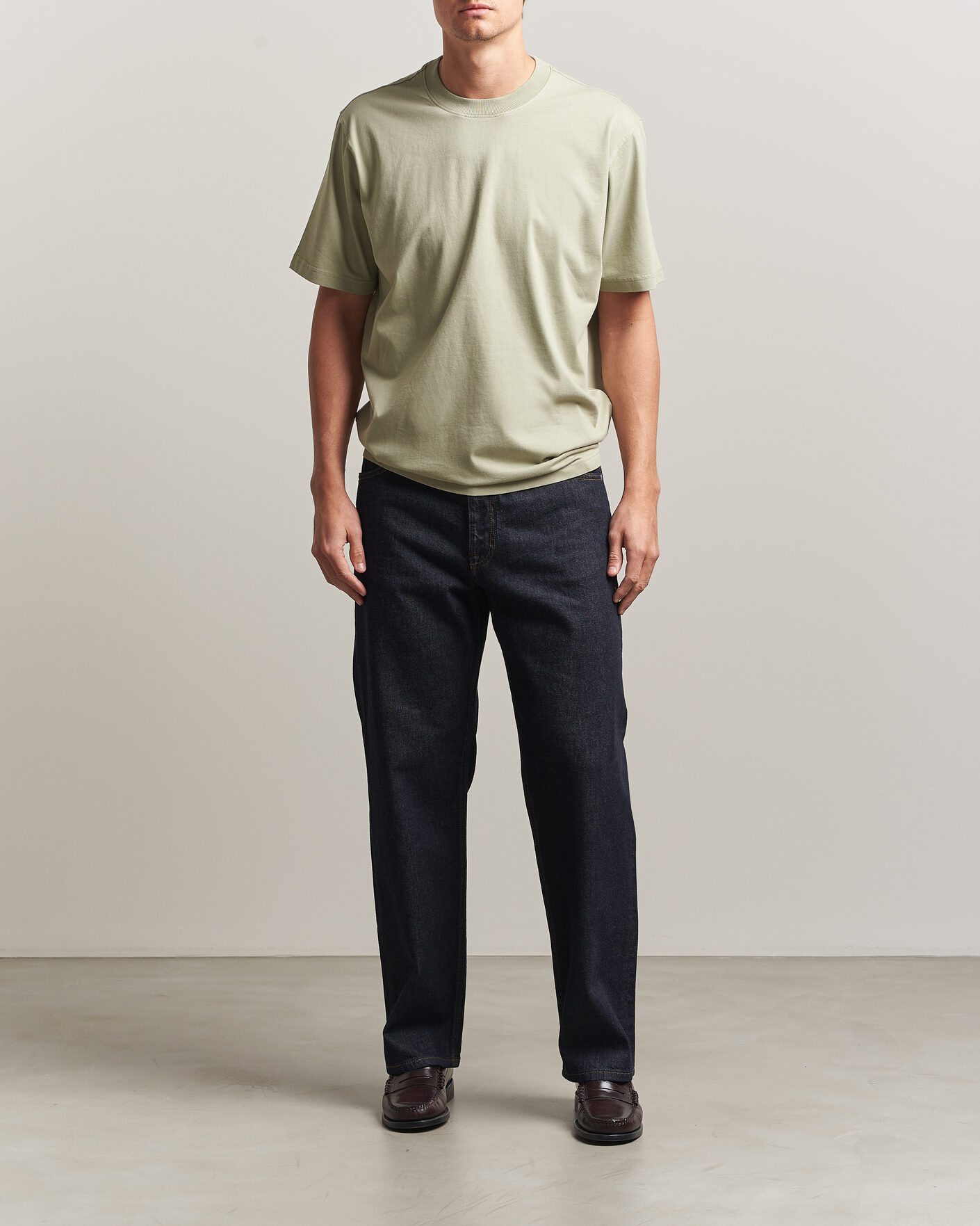 Hombres | Camisetas | NN07 | Adam Crew Neck T-Shirt Sage Green