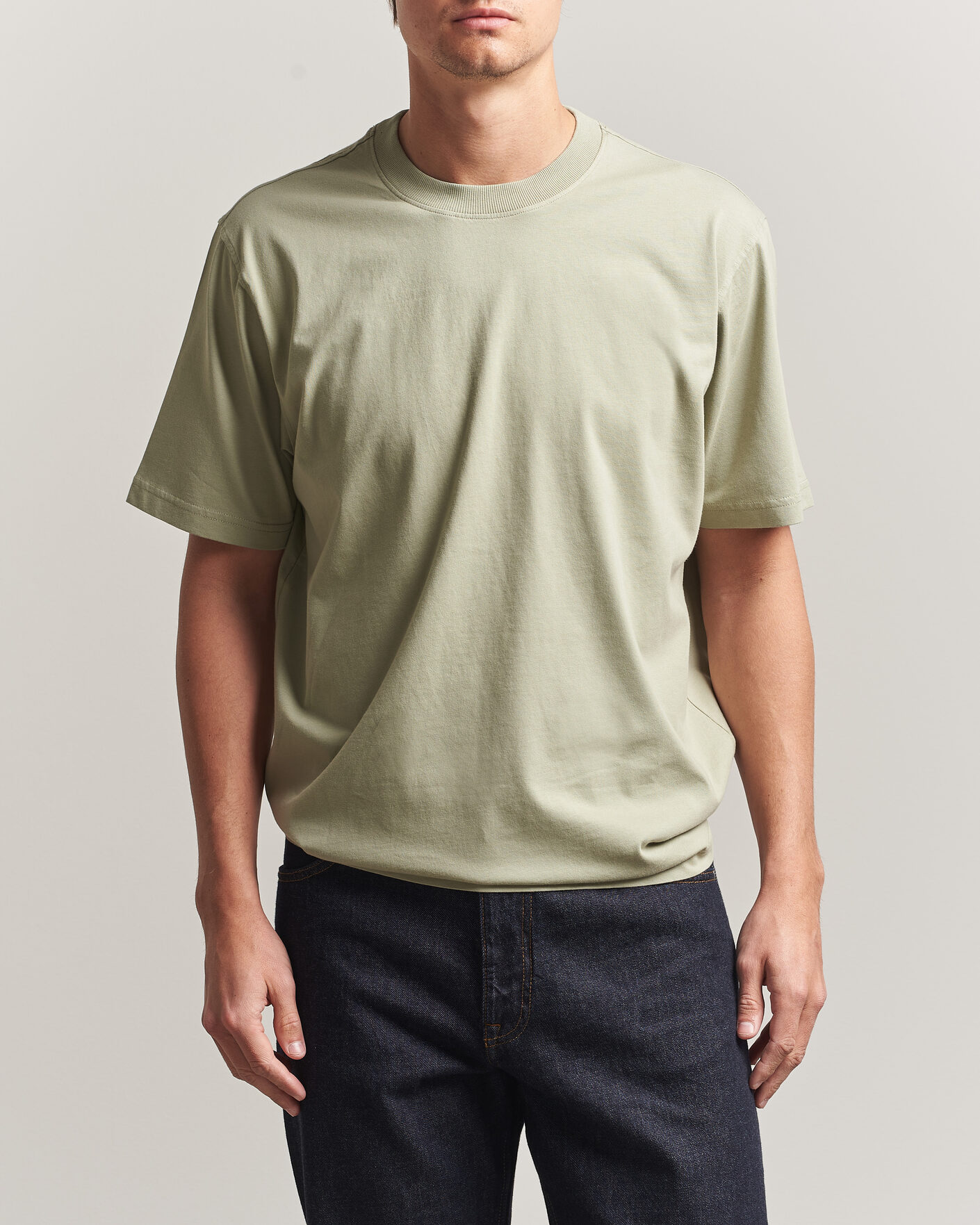Hombres | Camisetas | NN07 | Adam Crew Neck T-Shirt Sage Green