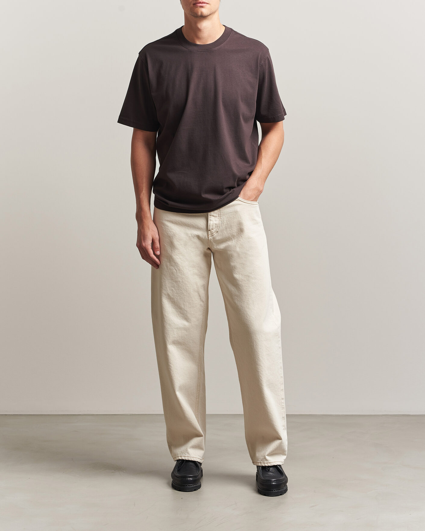 Hombres | Camisetas | NN07 | Adam Crew Neck T-Shirt Dusky Port