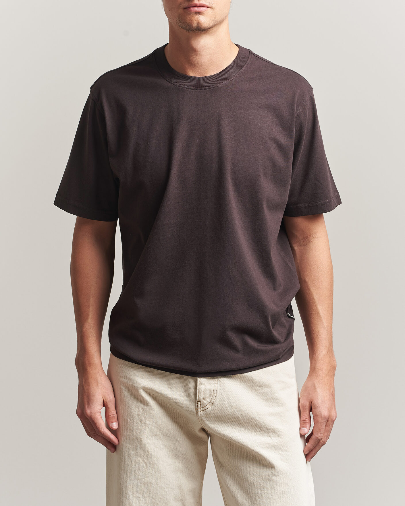 Hombres | Camisetas | NN07 | Adam Crew Neck T-Shirt Dusky Port