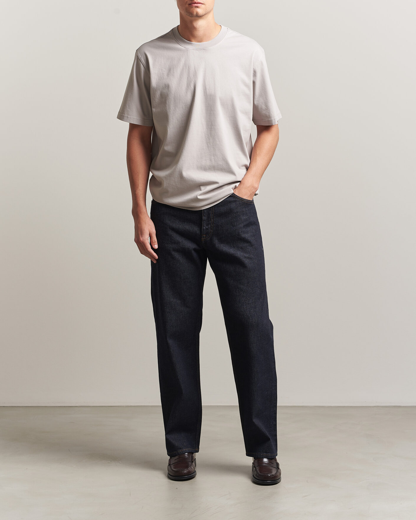 Hombres | Camisetas | NN07 | Adam Crew Neck T-Shirt Moon Dust