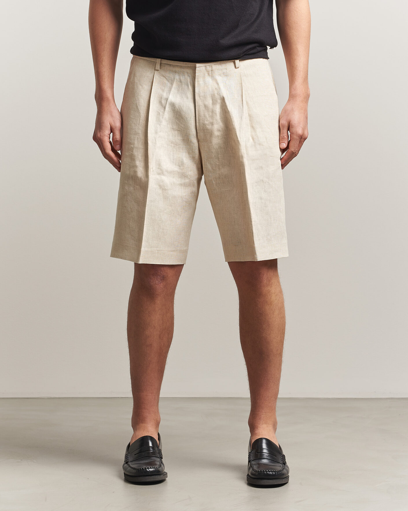 Hombres | Pantalones cortos | NN07 | Kay Relaxed Fit Linen Drawstring Shorts Oat