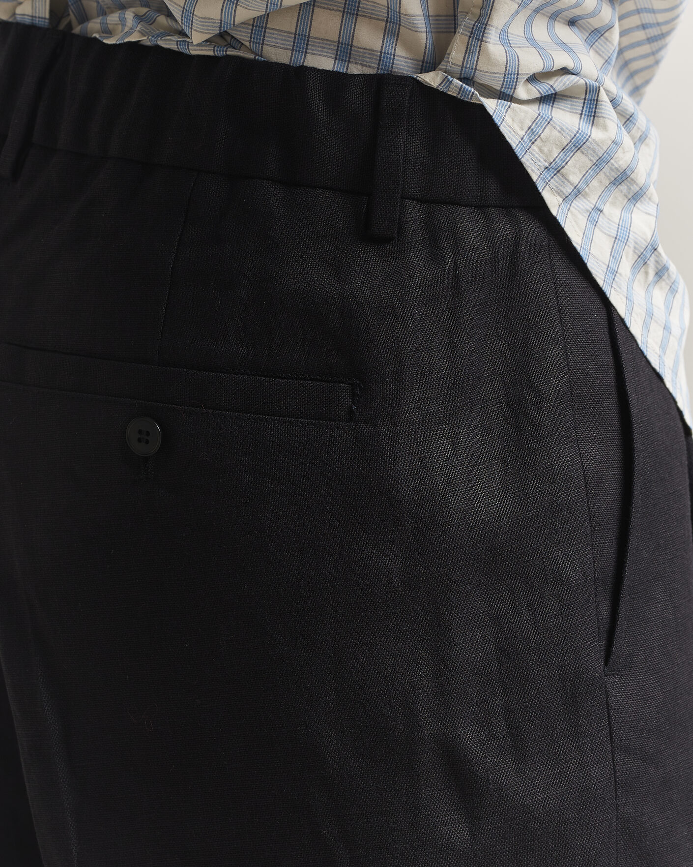 Hombres | Pantalones cortos | NN07 | Kay Relaxed Fit Linen Drawstring Shorts Black