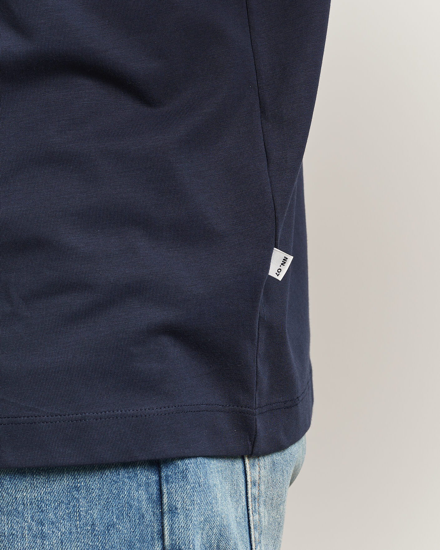 Hombres | Camisetas | NN07 | Lionel Suvin Cotton Crew Neck T-Shirt Navy Blue