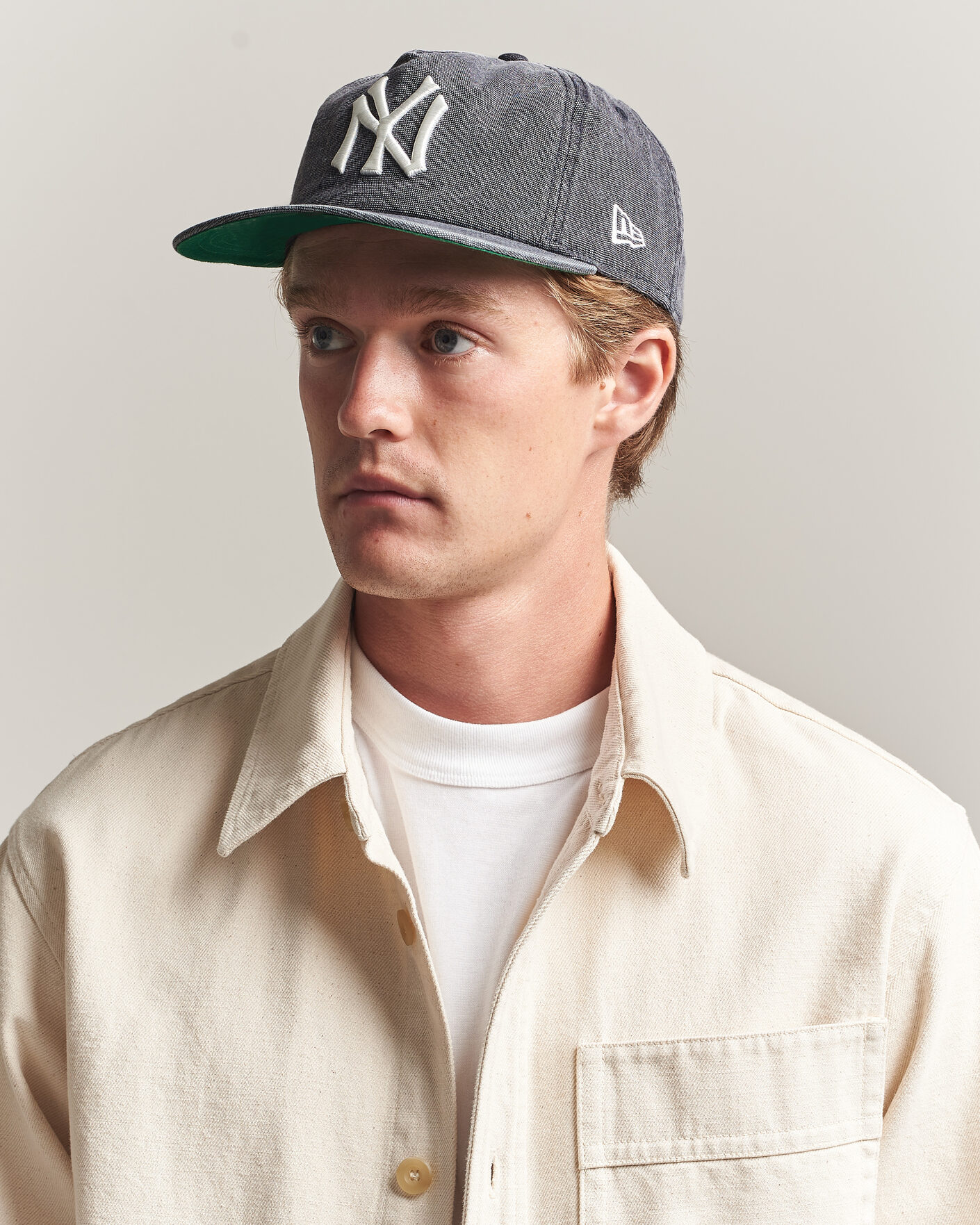 Hombres | Sombreros y gorras | New Era | 9Twenty Washed Cotton Cap Grey New York Yankees