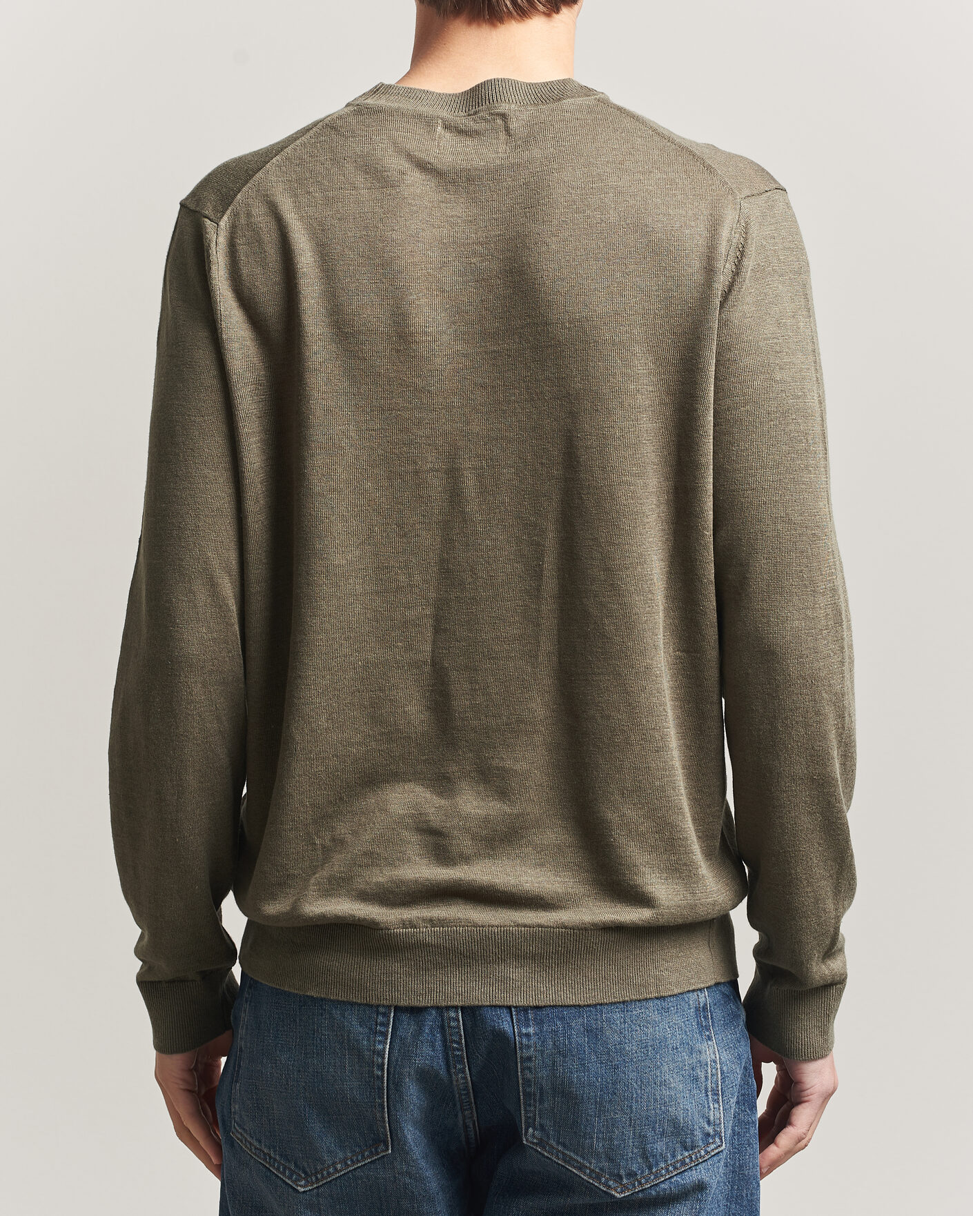 Hombres | Jerséis y prendas de punto | NN07 | Ted Linen Knitted Sweater Capers Green