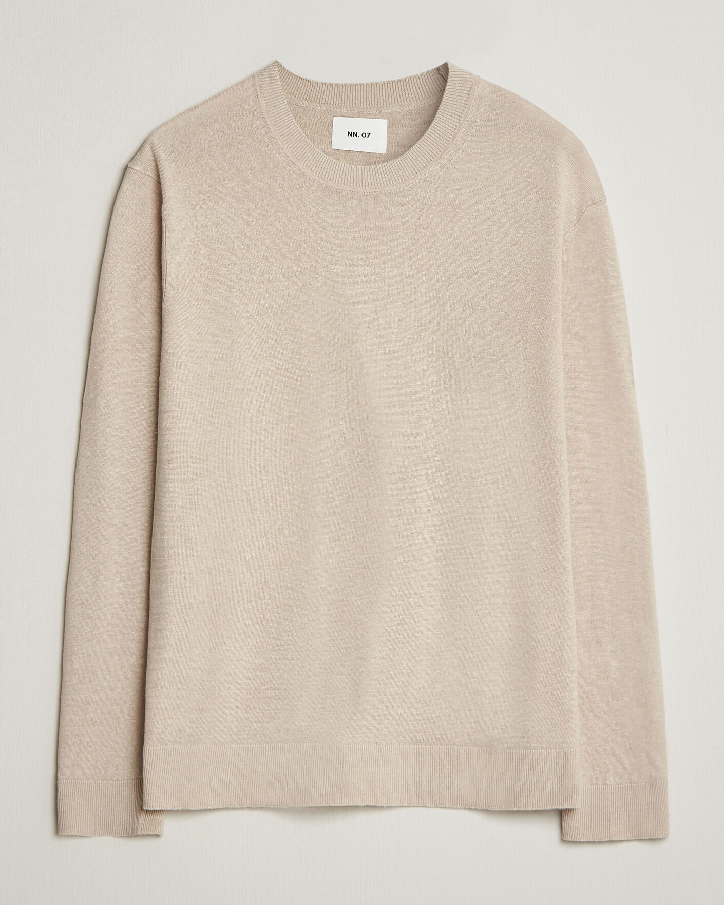 Hombres | Jerséis y prendas de punto | NN07 | Ted Linen Knitted Sweater Oat