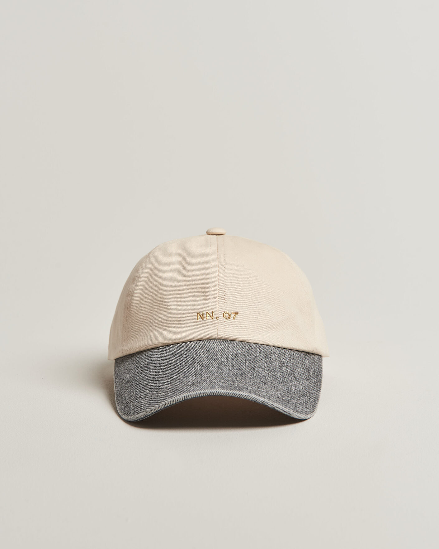 Hombres | NN07 Logo Cap Grey Denim | NN07 | Logo Cap Grey Denim