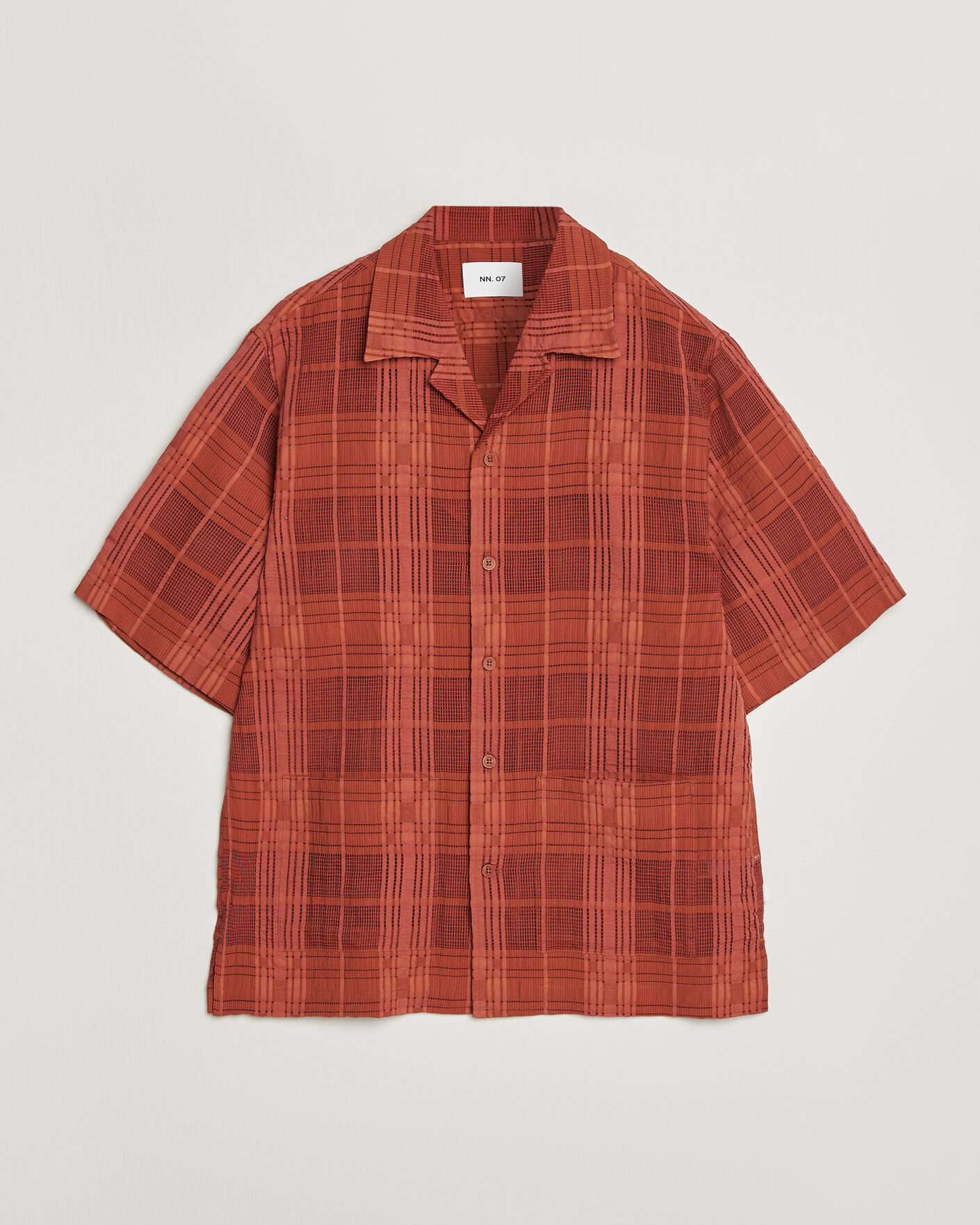 Hombres | Camisas | NN07 | Ben Short Sleeve Shirt Sienna Heat