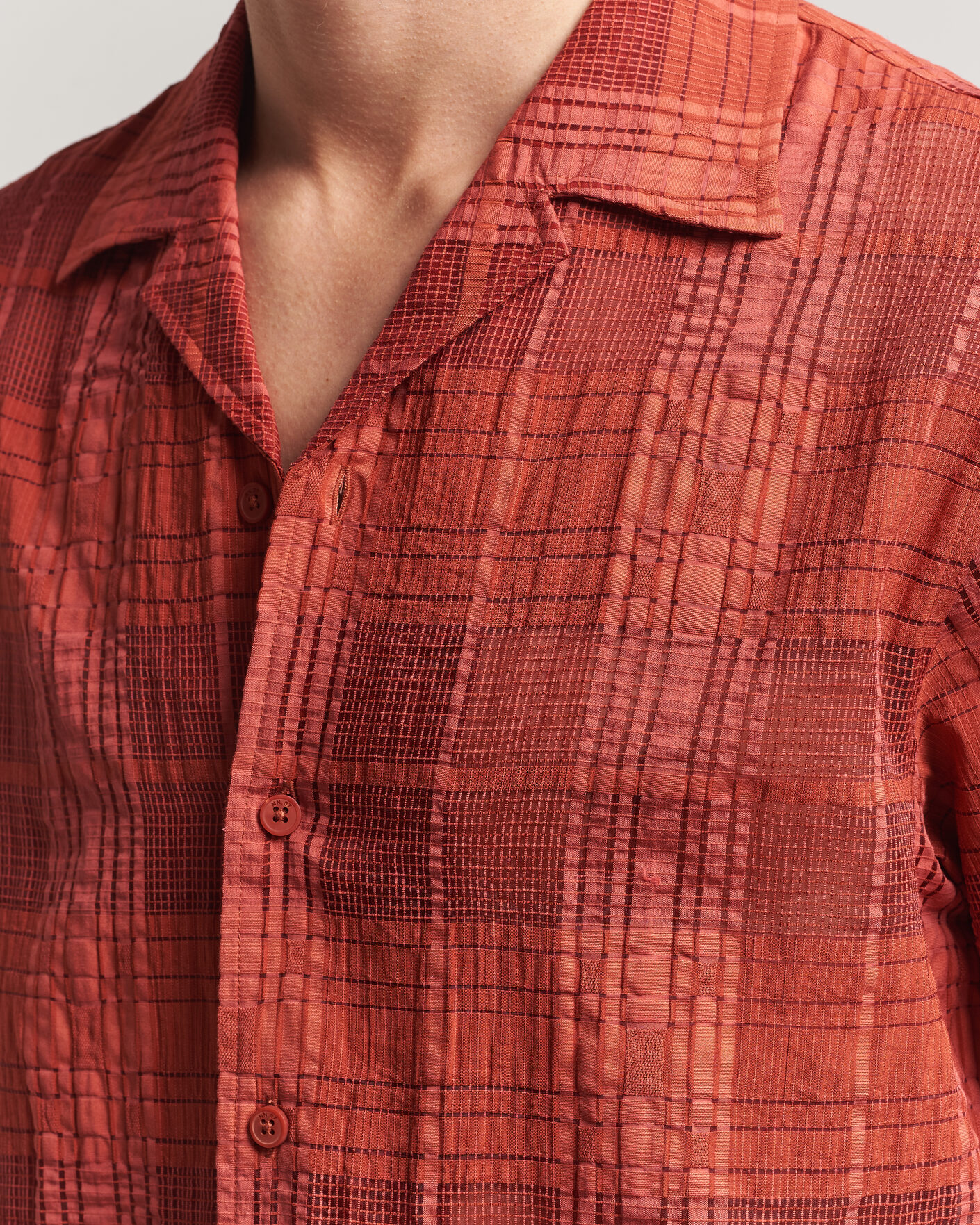 Hombres | Camisas | NN07 | Ben Short Sleeve Shirt Sienna Heat