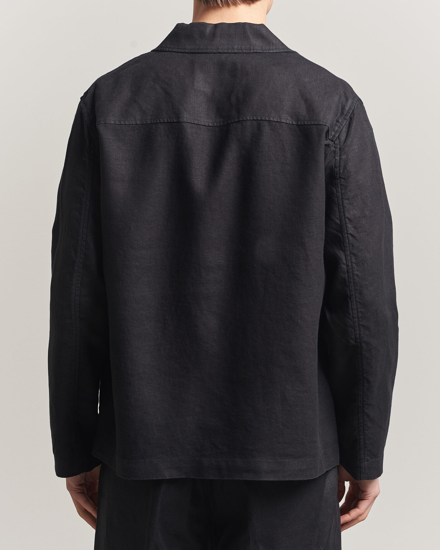 Hombres | Camisas | NN07 | Morgan Linen Overshirt Black