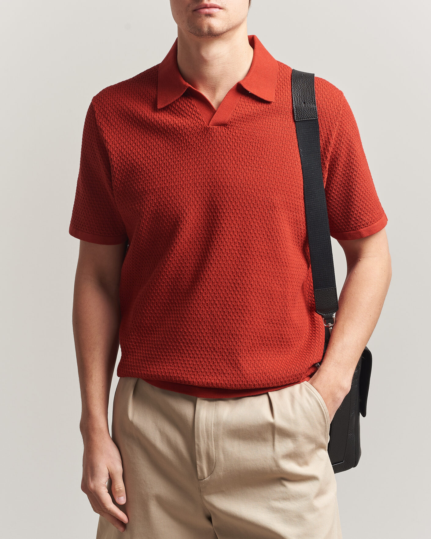 Hombres | Polos | NN07 | Paul Knitted Polo Sienna Heat