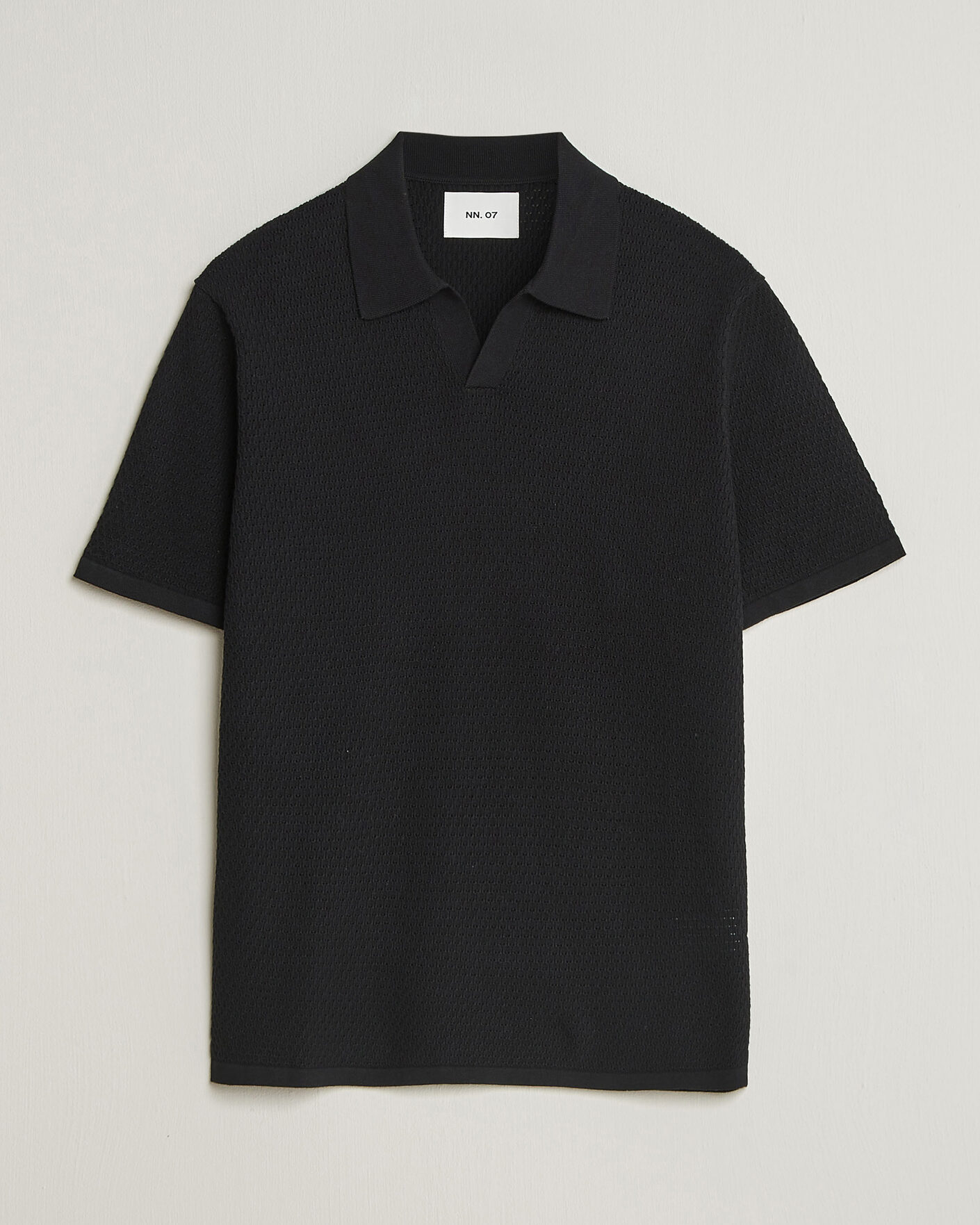 Hombres | Polos | NN07 | Paul Knitted Polo Black