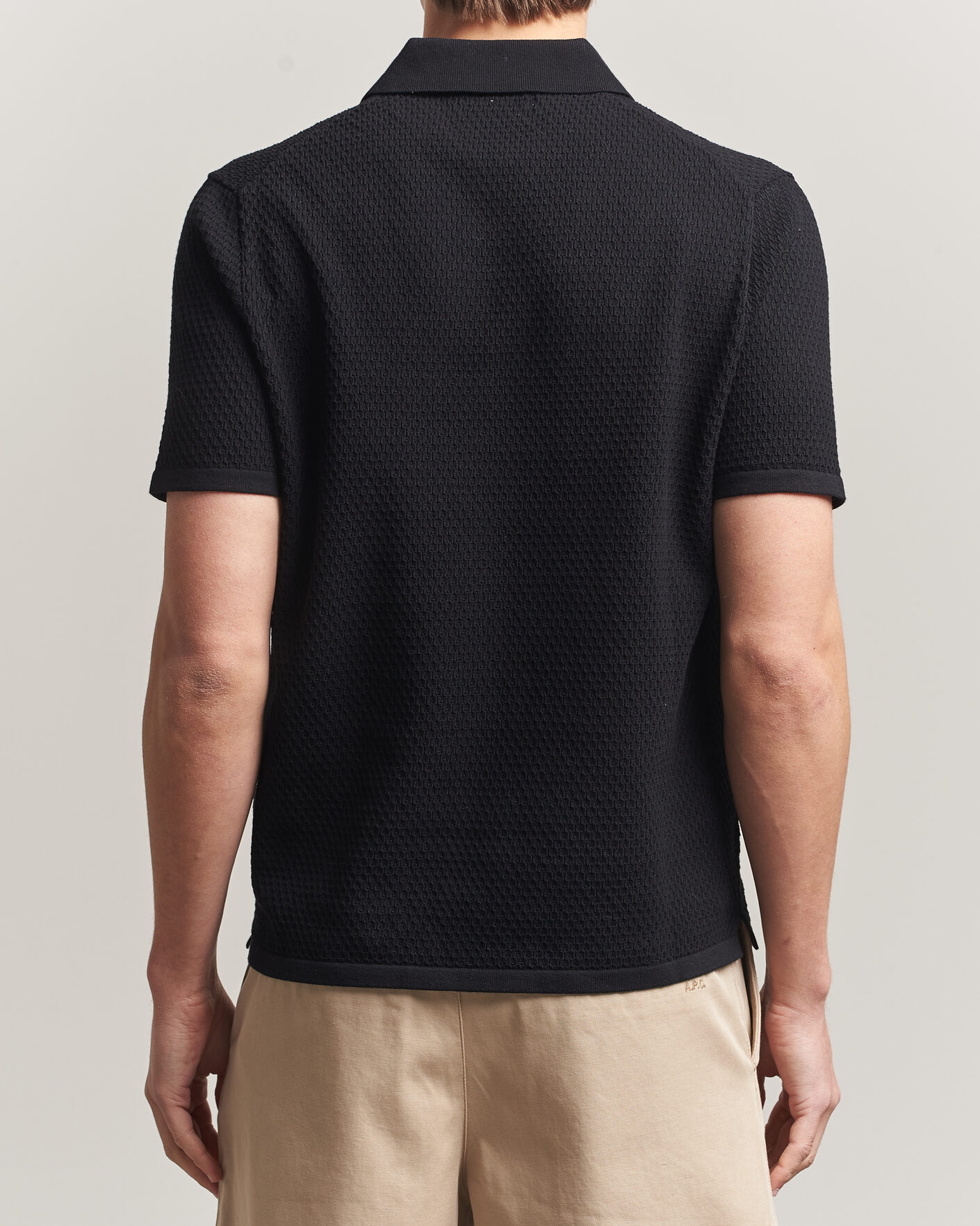 Hombres | Polos | NN07 | Paul Knitted Polo Black