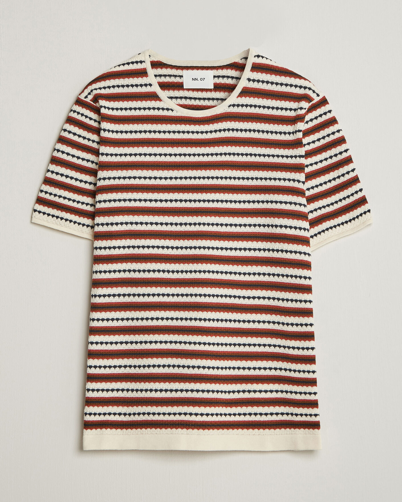 Hombres | Camisetas | NN07 | Bari Knitted Striped T-Shirt Multi