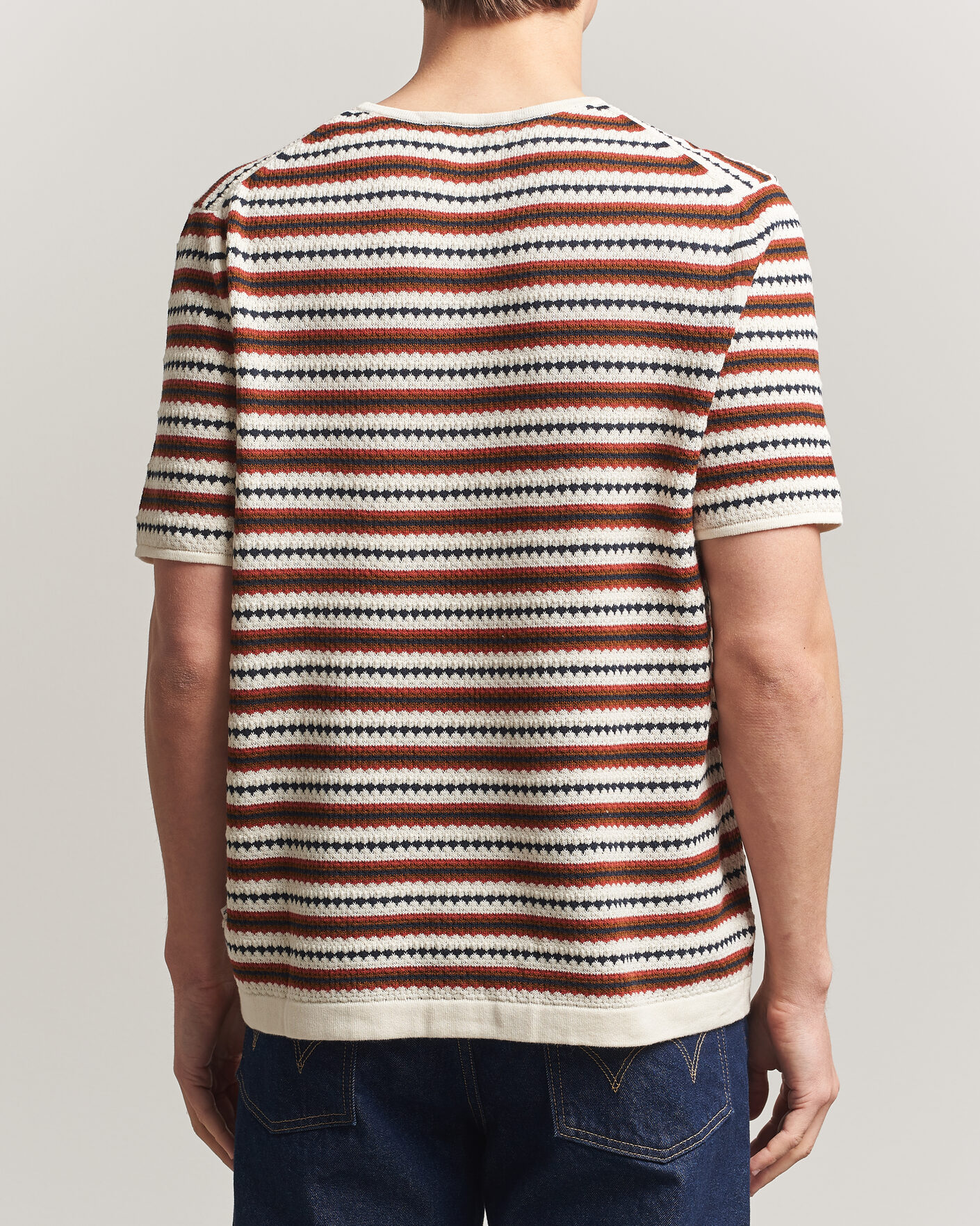 Hombres | Camisetas | NN07 | Bari Knitted Striped T-Shirt Multi