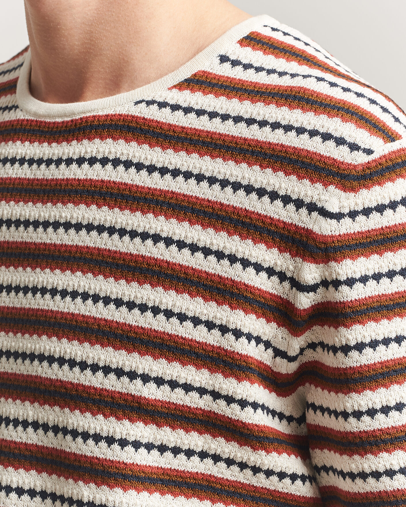 Hombres | Camisetas | NN07 | Bari Knitted Striped T-Shirt Multi