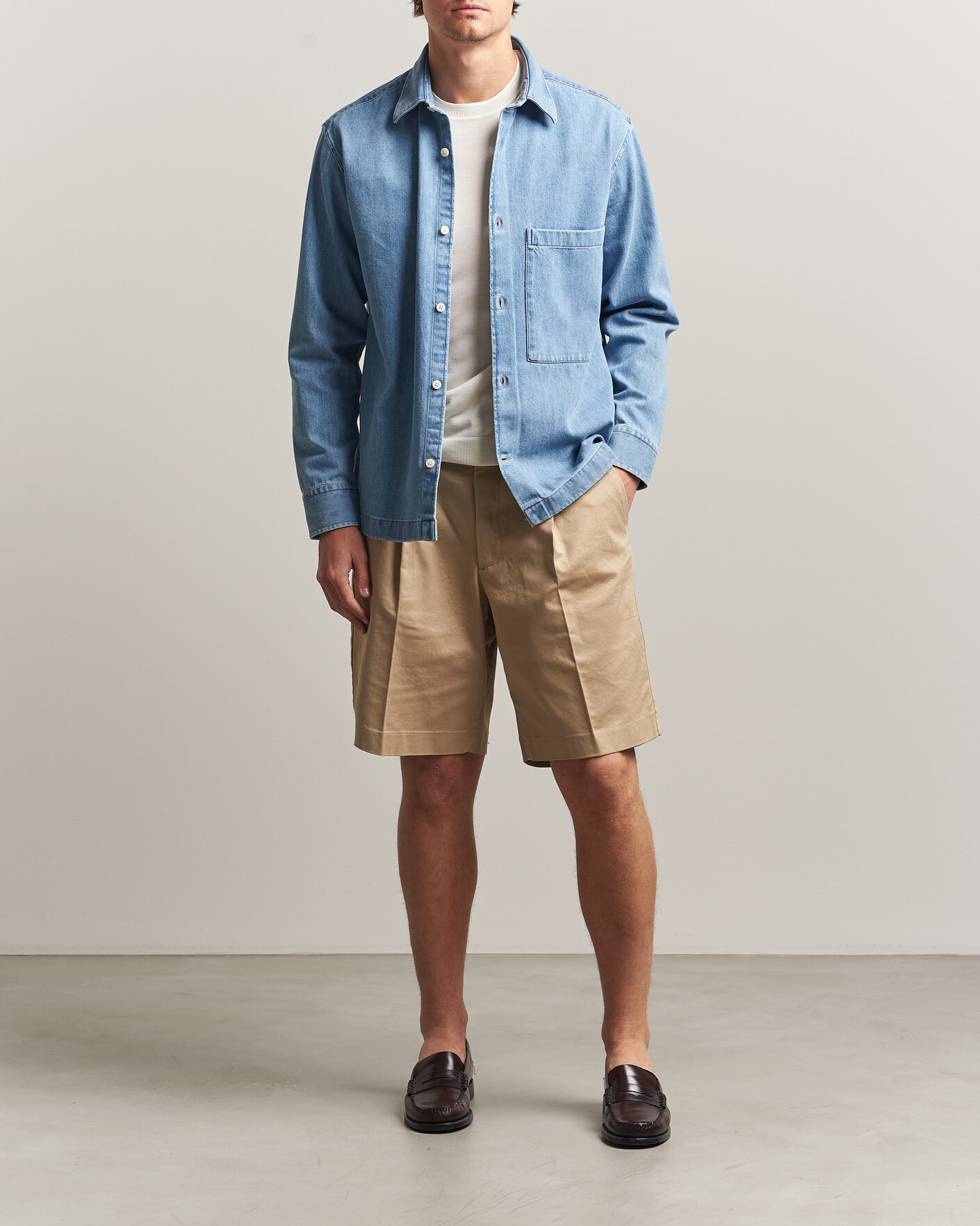 Hombres | Pantalones cortos | NN07 | Kay Relaxed Fit Cotton Drawstring Shorts Desert Khaki