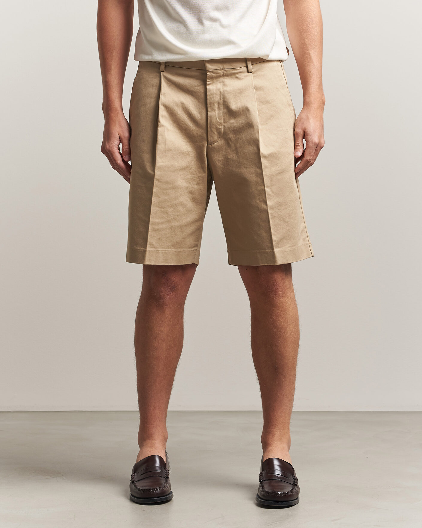 Hombres | Pantalones cortos | NN07 | Kay Relaxed Fit Cotton Drawstring Shorts Desert Khaki
