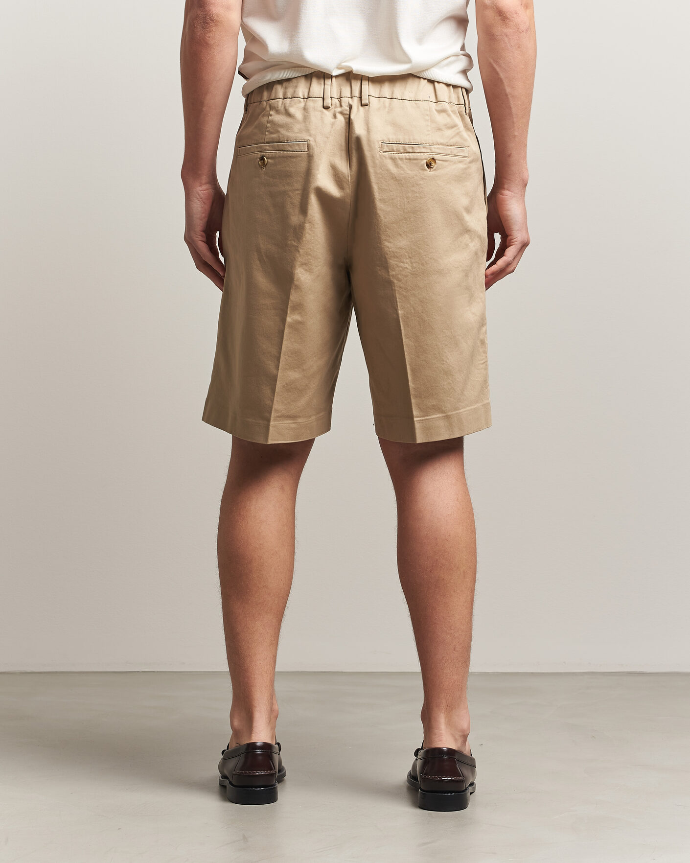 Hombres | Pantalones cortos | NN07 | Kay Relaxed Fit Cotton Drawstring Shorts Desert Khaki