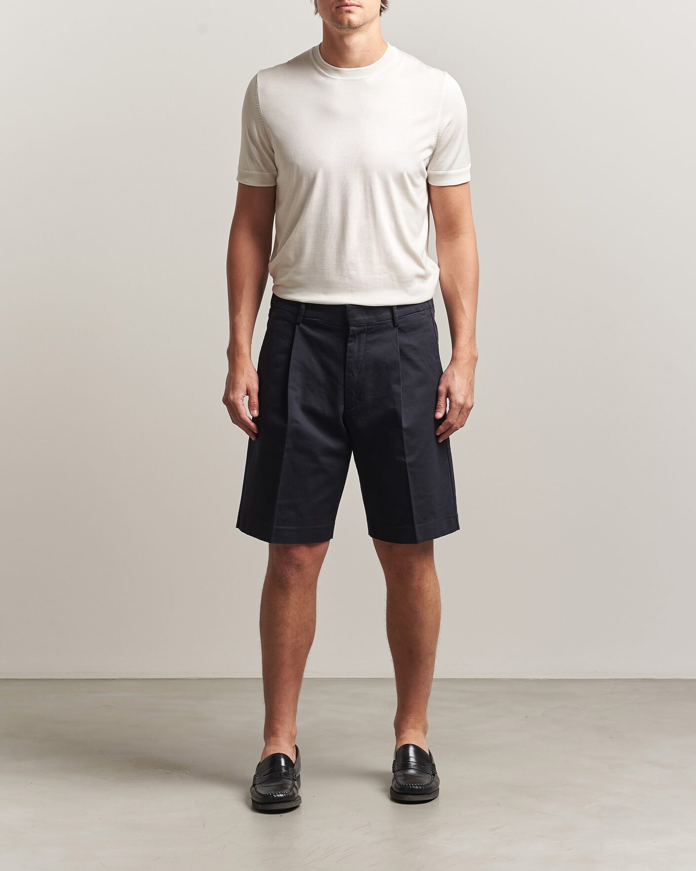Hombres | Pantalones cortos | NN07 | Kay Relaxed Fit Cotton Drawstring Shorts Navy Blue