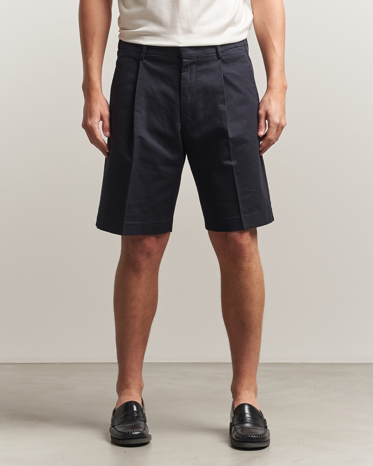 Hombres | Pantalones cortos | NN07 | Kay Relaxed Fit Cotton Drawstring Shorts Navy Blue