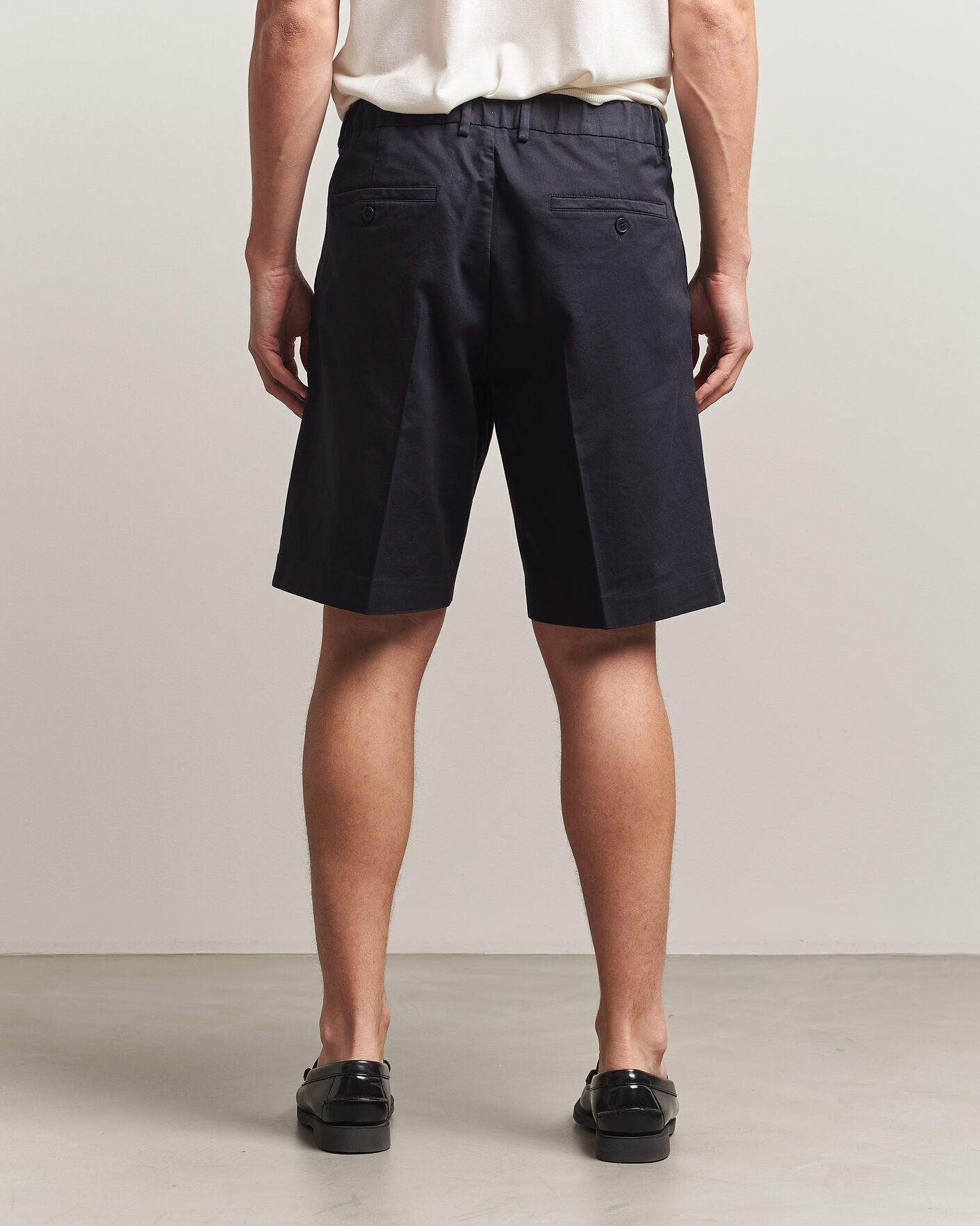 Hombres | Pantalones cortos | NN07 | Kay Relaxed Fit Cotton Drawstring Shorts Navy Blue