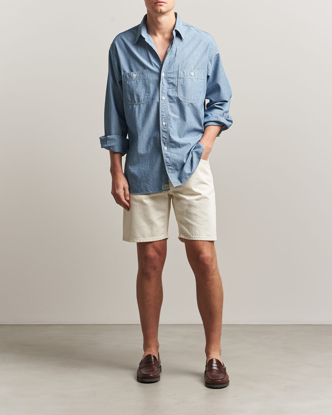 Hombres | Pantalones cortos | Nudie Jeans | Seth Denim Shorts Everivory