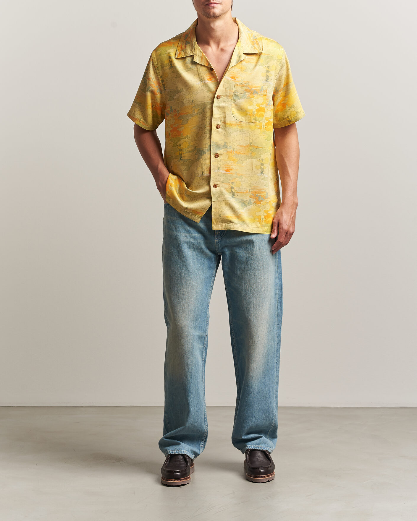 Hombres | Camisas | Nudie Jeans | Arvid Hawaii Shirt Drift Away