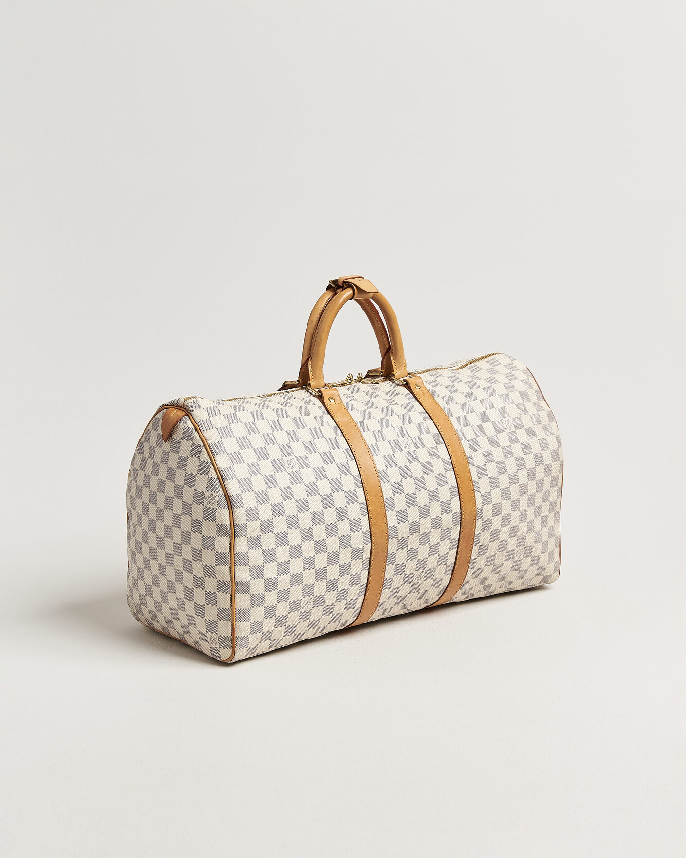 Hombres | Pre-Owned & Vintage Bags | Louis Vuitton Pre-Owned | Keepall 50 Damier Azur