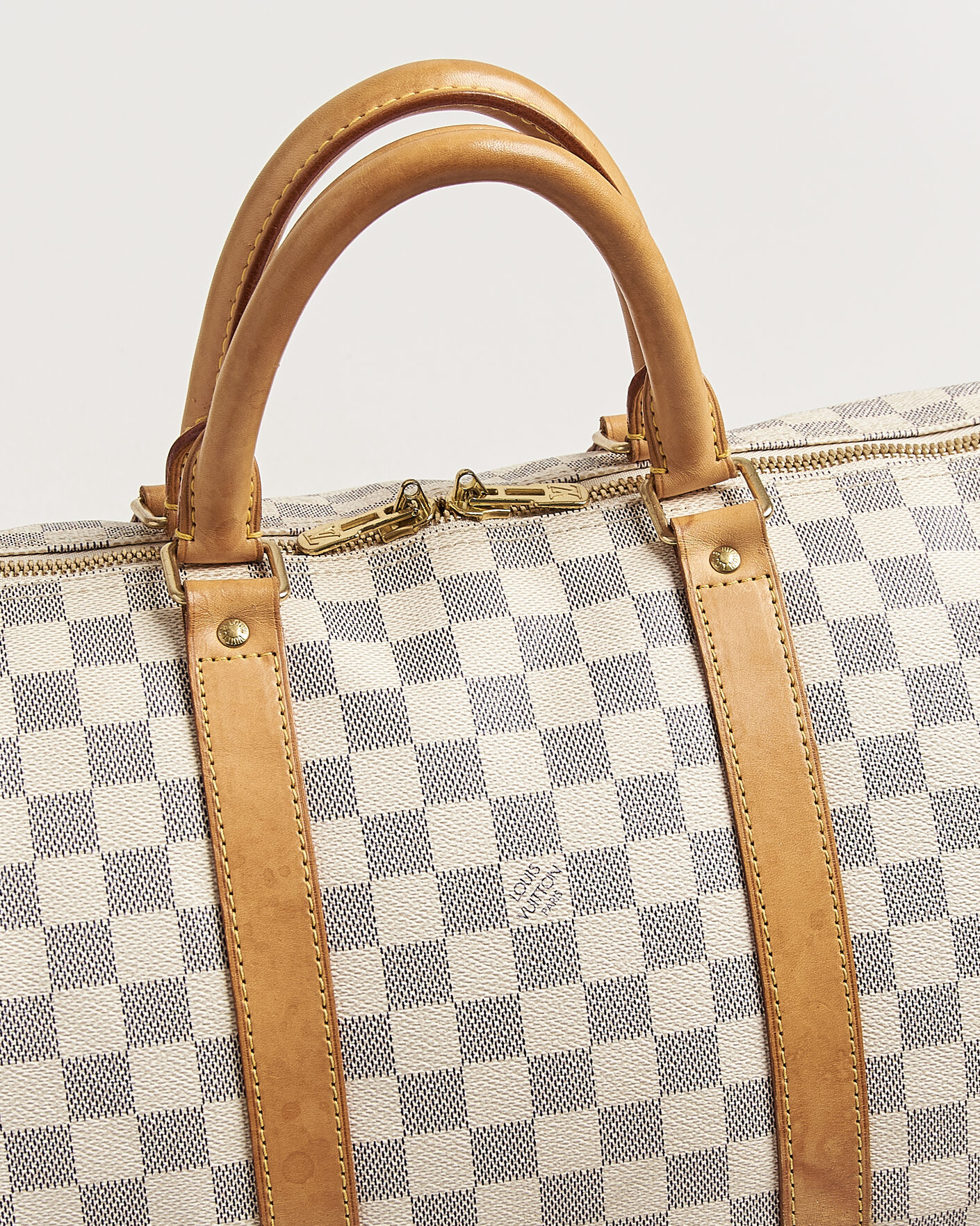 Hombres | Pre-Owned & Vintage Bags | Louis Vuitton Pre-Owned | Keepall 50 Damier Azur