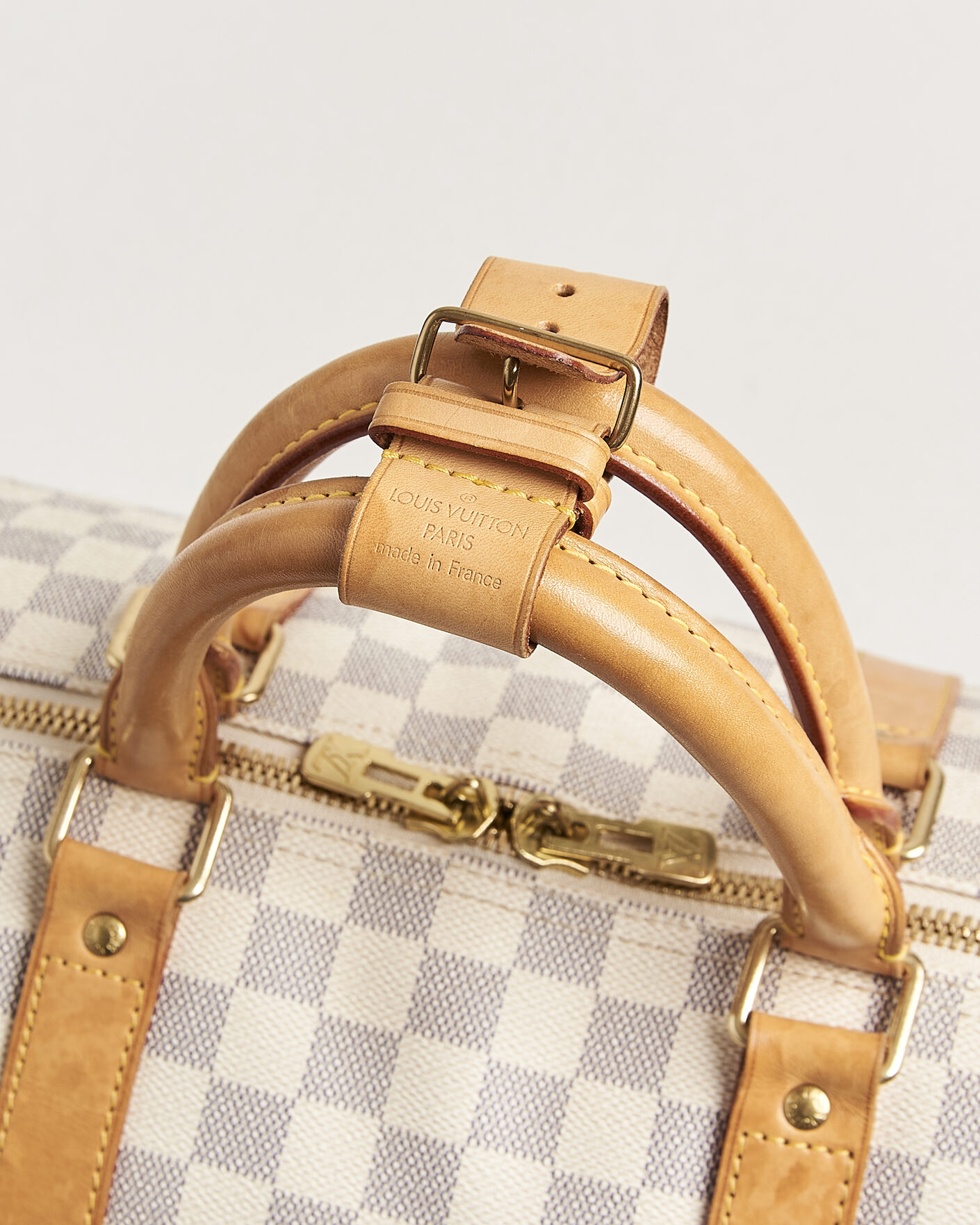 Hombres | Pre-Owned & Vintage Bags | Louis Vuitton Pre-Owned | Keepall 50 Damier Azur