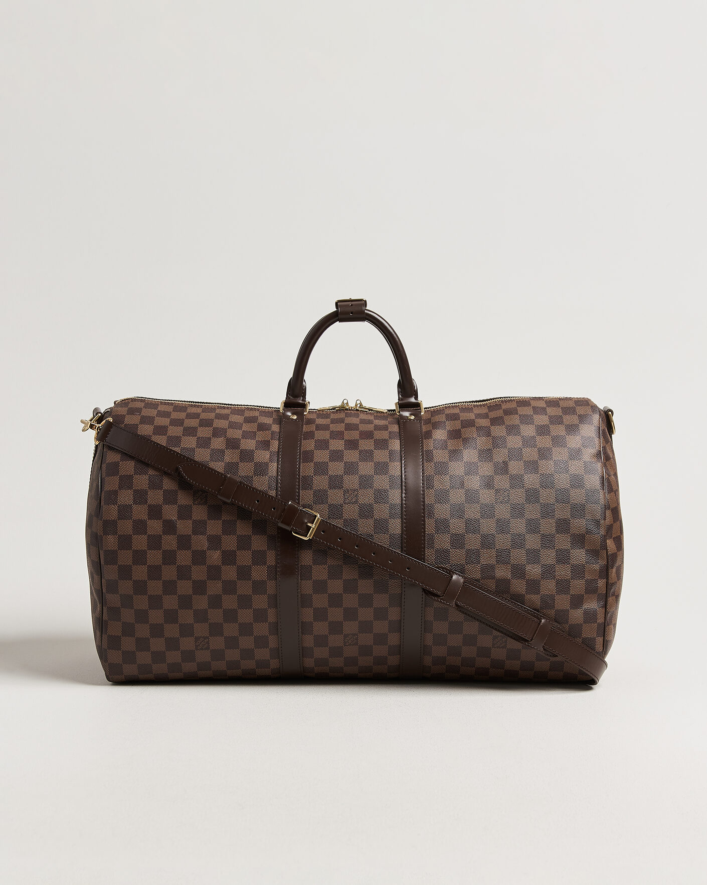 Hombres | Pre-Owned & Vintage Bags | Louis Vuitton Pre-Owned | Keepall 55 Bandouliére Damier Ebene