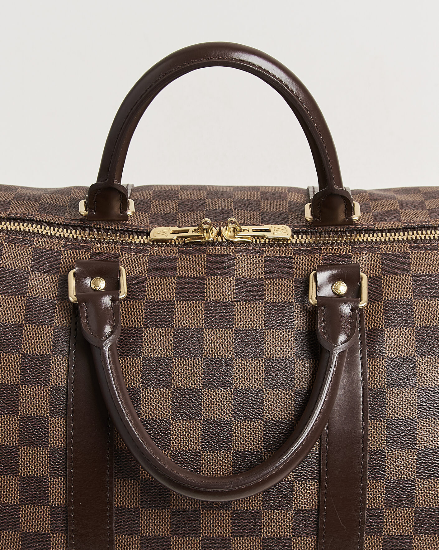 Hombres | Pre-Owned & Vintage Bags | Louis Vuitton Pre-Owned | Keepall 55 Bandouliére Damier Ebene