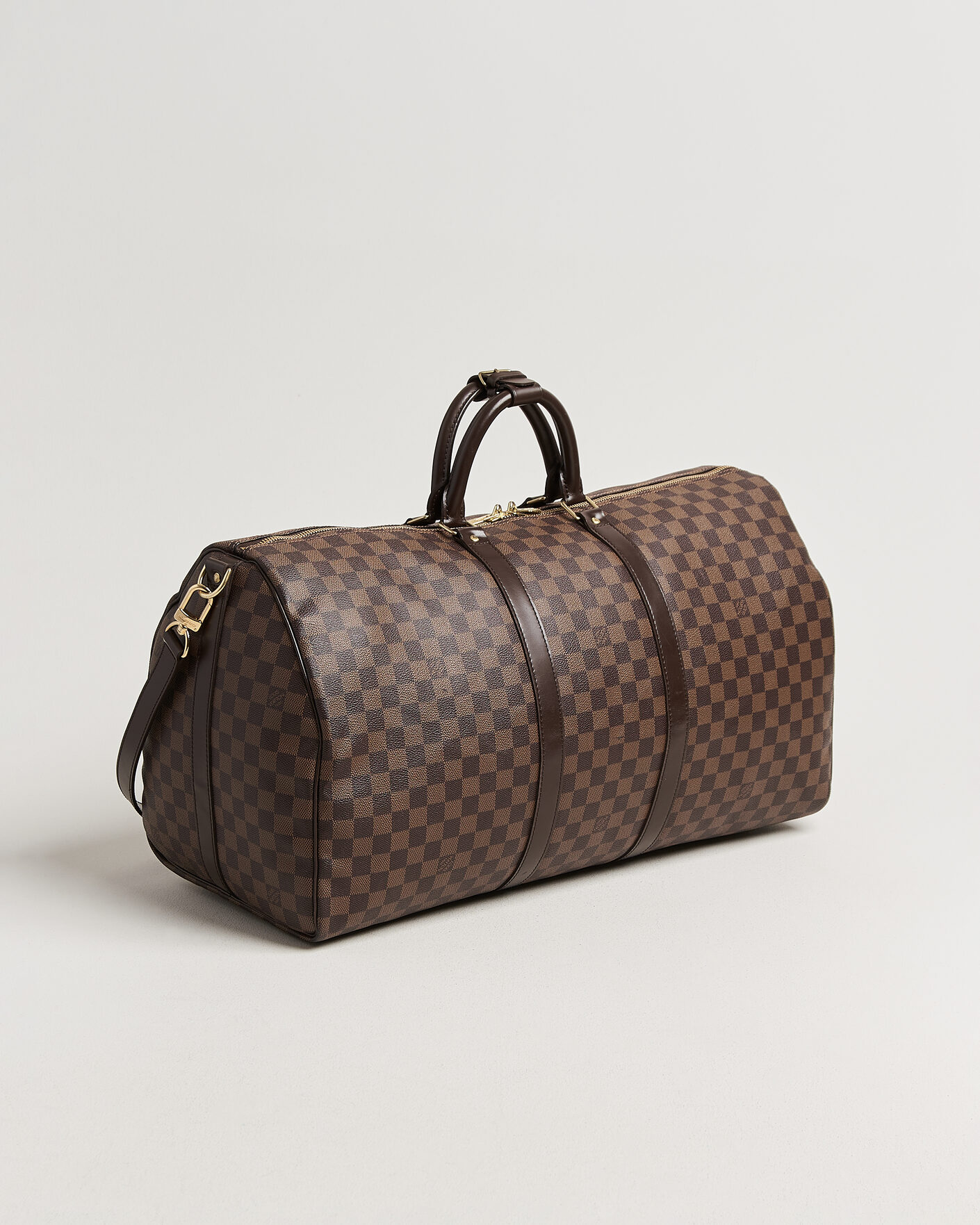 Hombres | Pre-Owned & Vintage Bags | Louis Vuitton Pre-Owned | Keepall 55 Bandouliére Damier Ebene