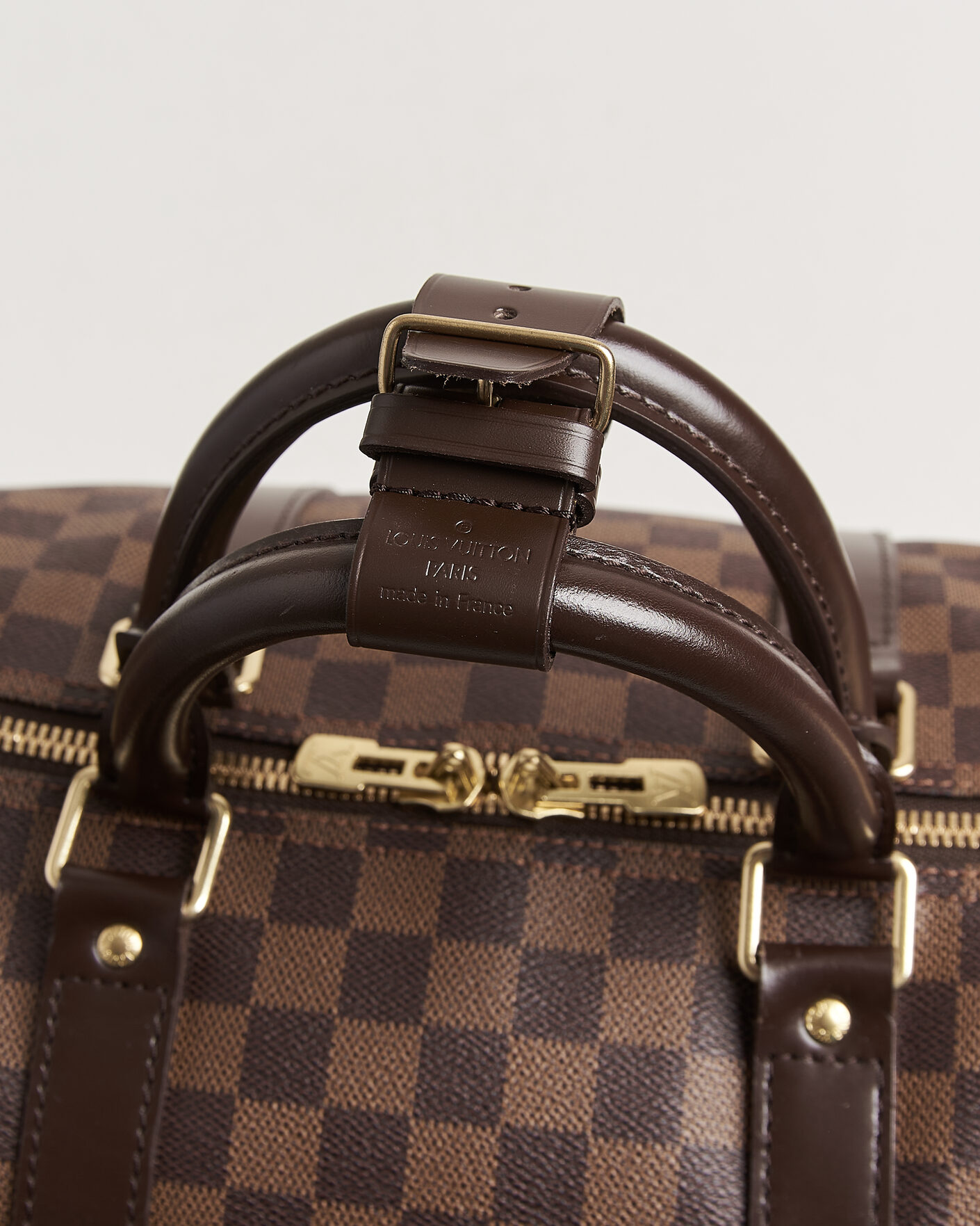 Hombres | Pre-Owned & Vintage Bags | Louis Vuitton Pre-Owned | Keepall 55 Bandouliére Damier Ebene
