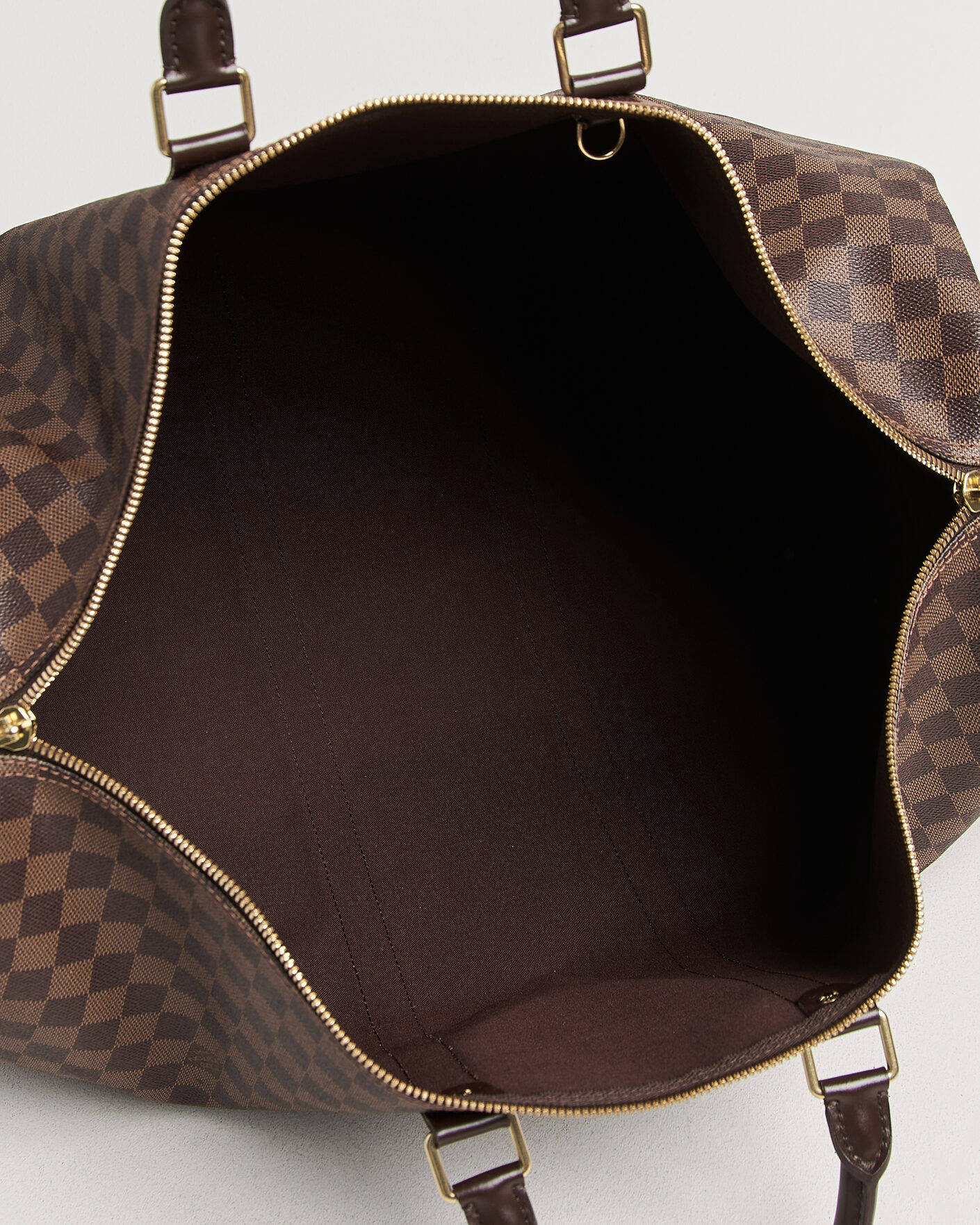 Hombres | Pre-Owned & Vintage Bags | Louis Vuitton Pre-Owned | Keepall 55 Bandouliére Damier Ebene