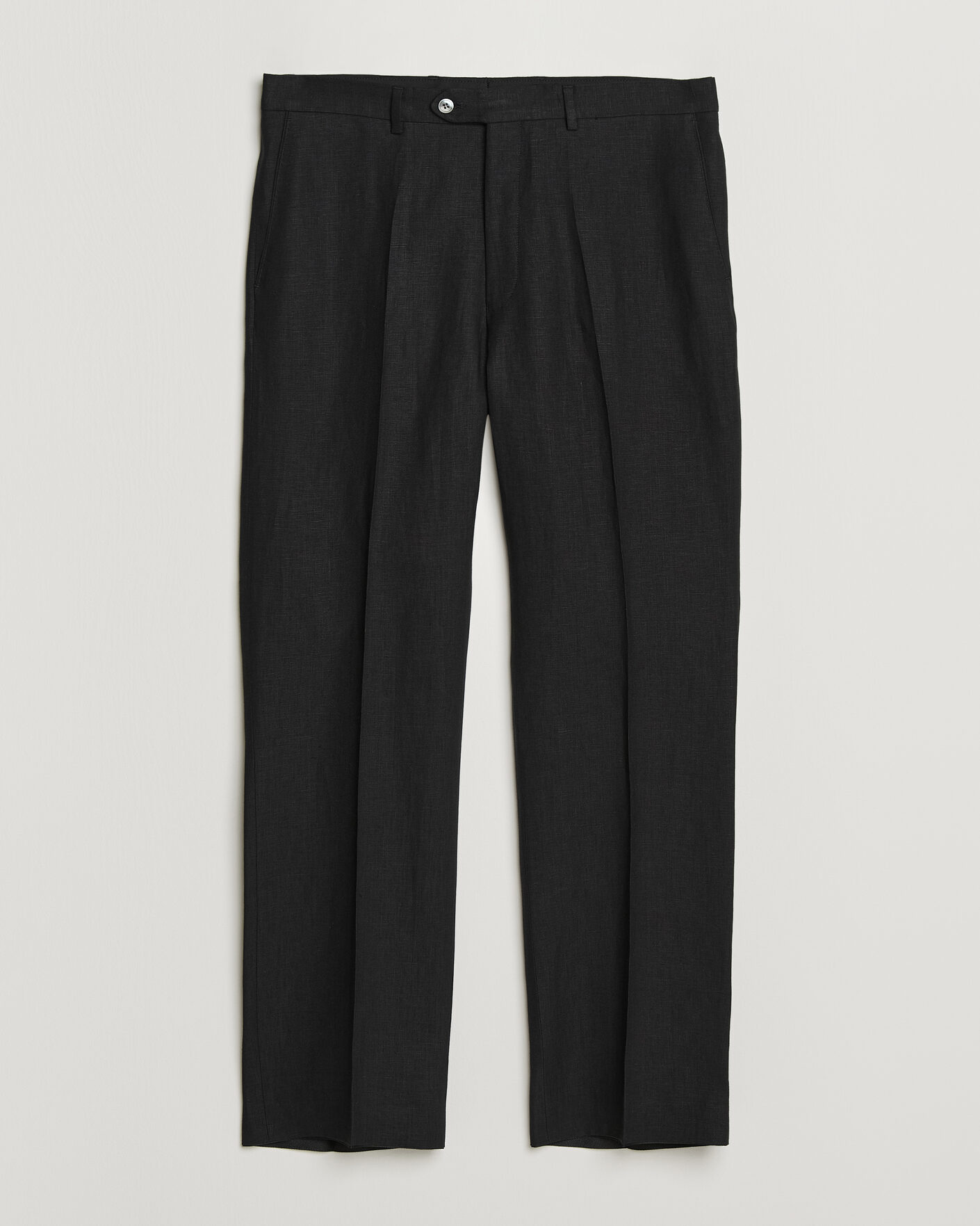 Hombres | Pantalones | Oscar Jacobson | Dell S Linen Trousers Black