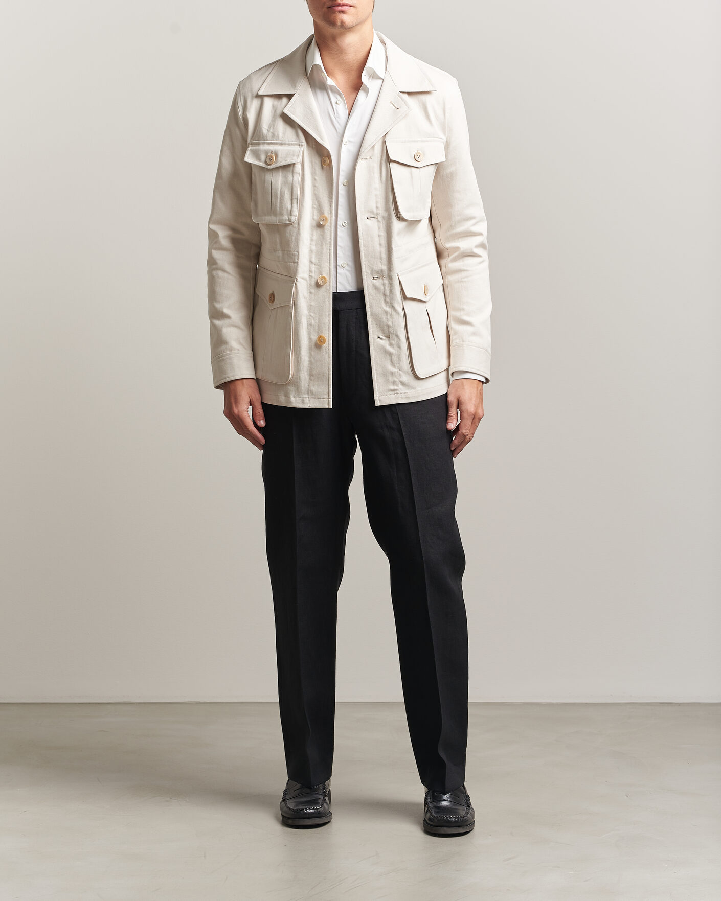 Hombres | Abrigos y chaquetas | Oscar Jacobson | Sirolo Shirt Jacket Off White
