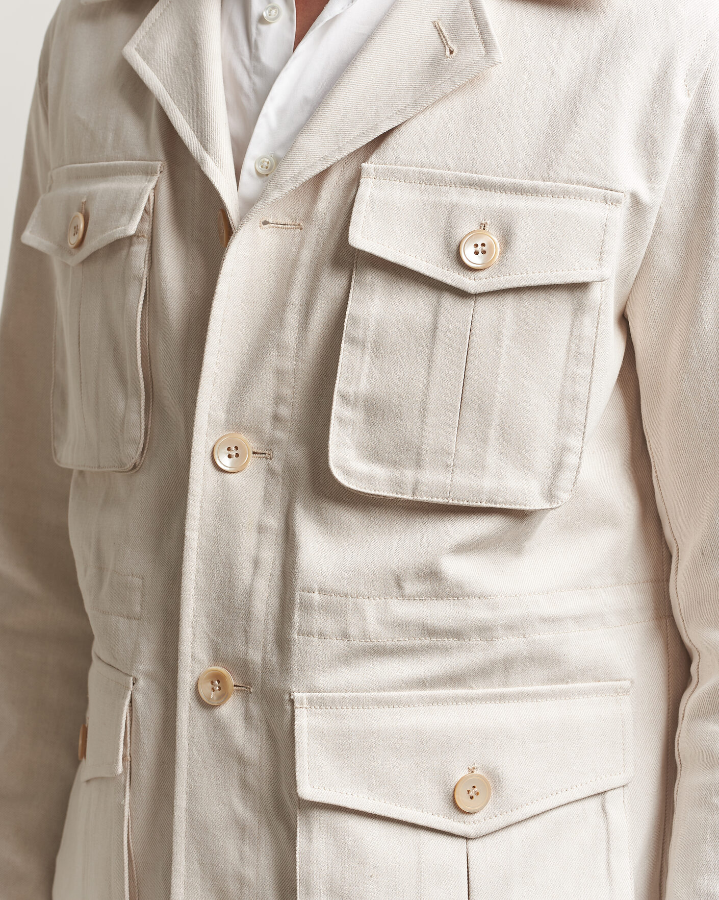 Hombres | Abrigos y chaquetas | Oscar Jacobson | Sirolo Shirt Jacket Off White