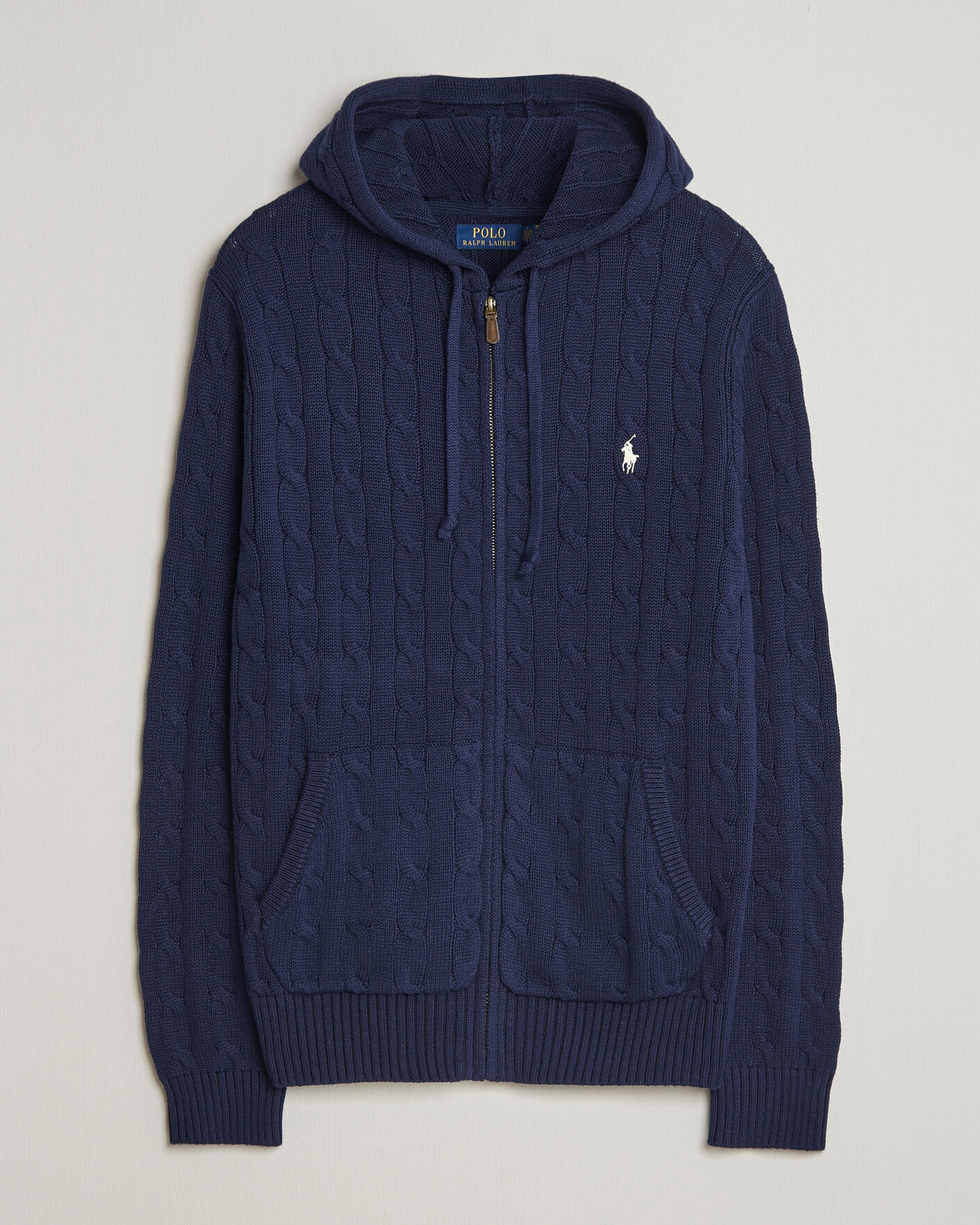Hombres | Jerséis y prendas de punto | Polo Ralph Lauren | Knitted Full Zip Sweater Bright Navy