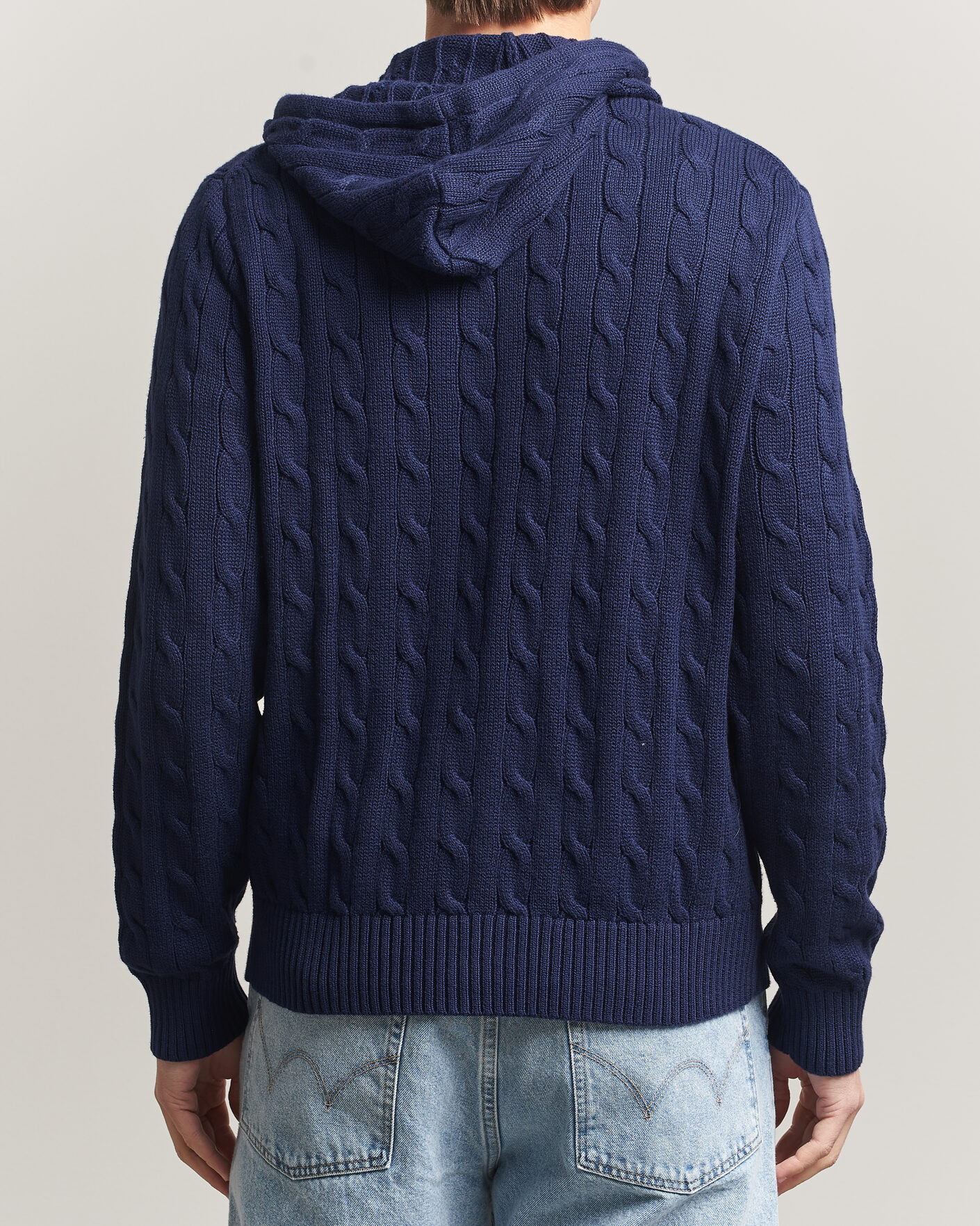 Hombres | Jerséis y prendas de punto | Polo Ralph Lauren | Knitted Full Zip Sweater Bright Navy