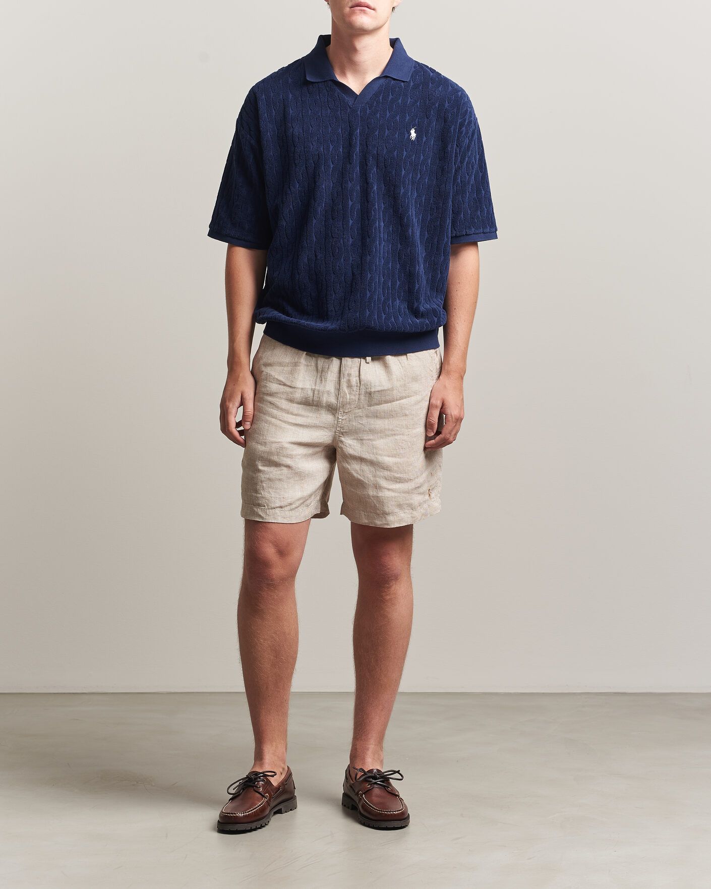 Hombres | Pantalones cortos | Polo Ralph Lauren | Woven Linen Shorts Coastal Beige White