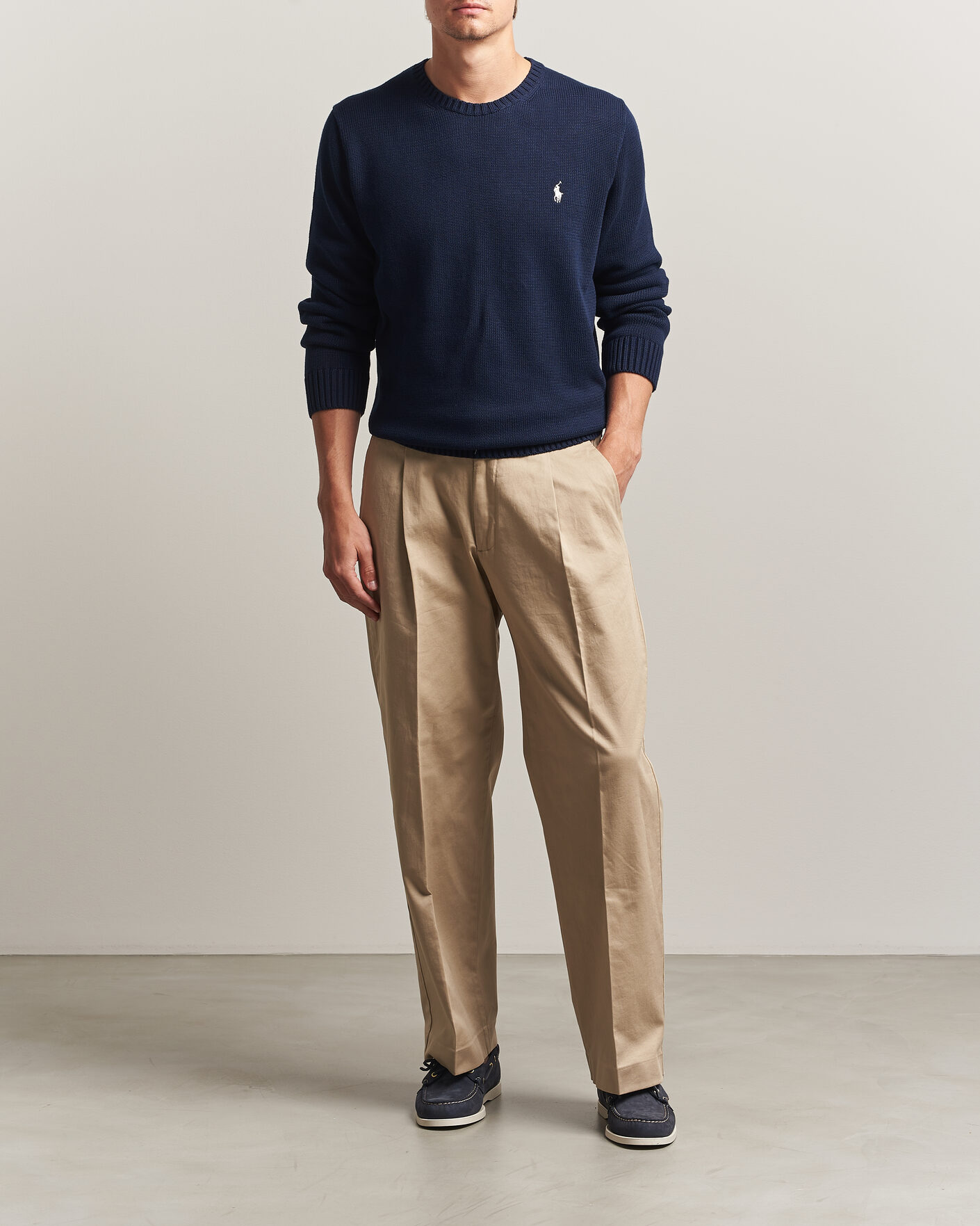 Hombres | Jerséis y prendas de punto | Polo Ralph Lauren | Cotton Crew Neck Pullover Hunter Navy